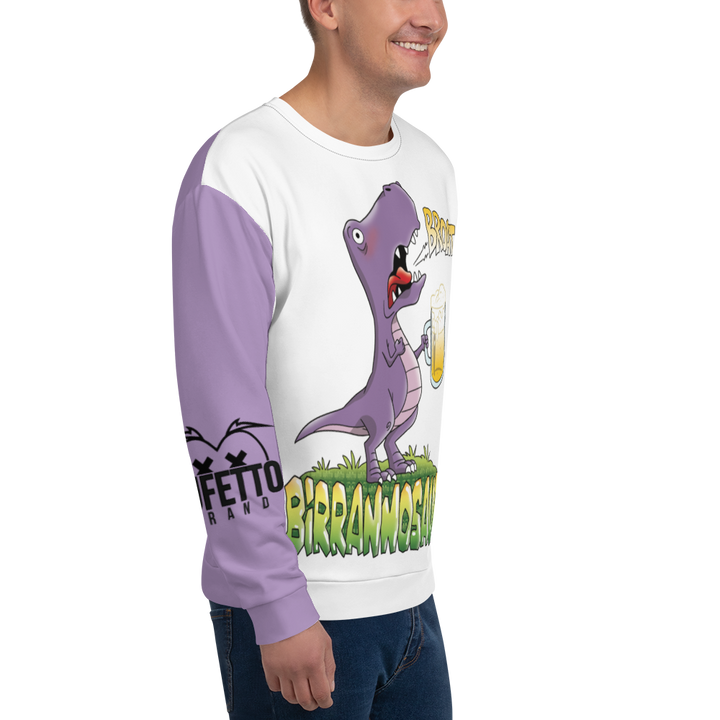 Felpa unisex Uomo/Donna BIRRANNOSAURO - Gufetto Brand 