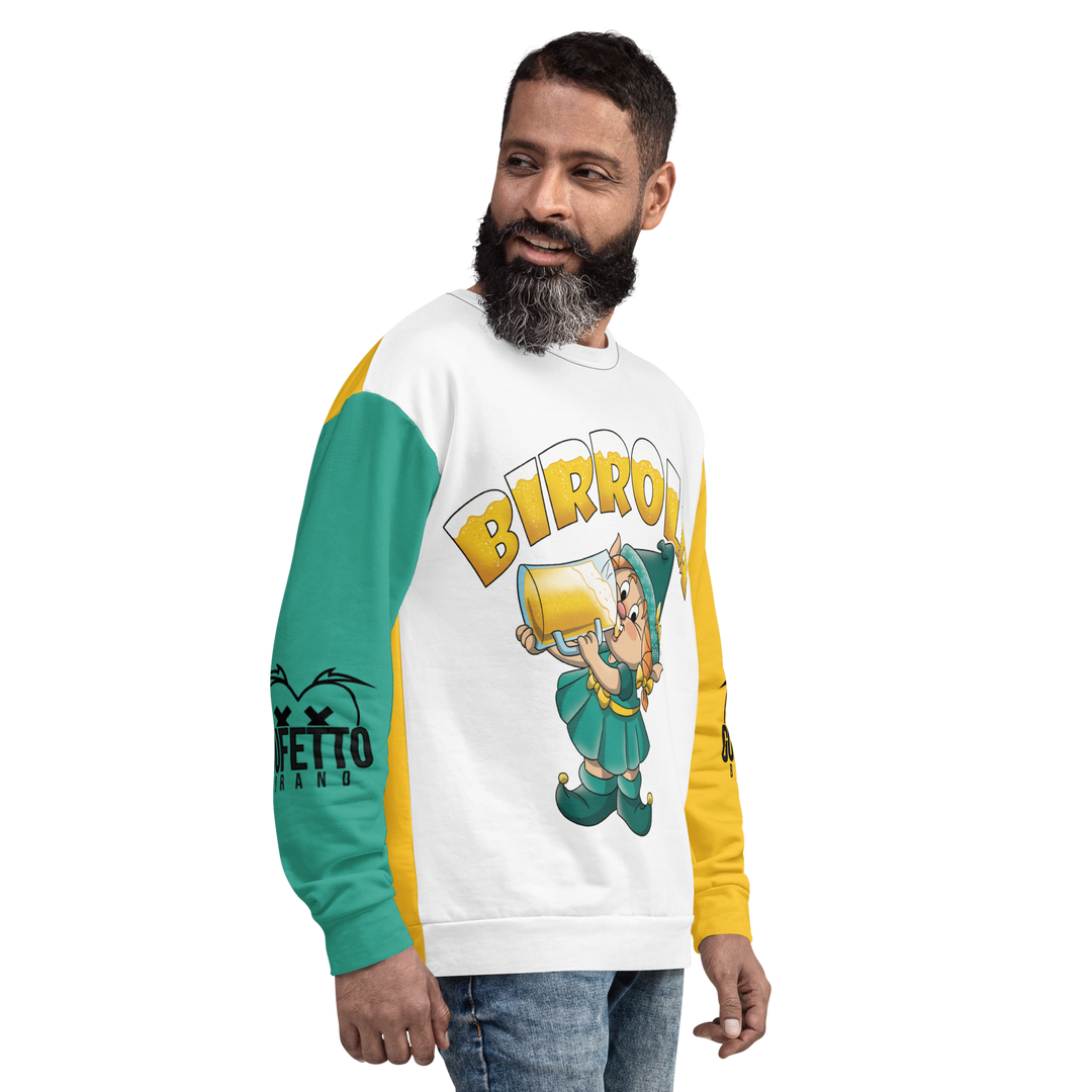 Felpa unisex Uomo/Donna BIRROLA - Gufetto Brand 