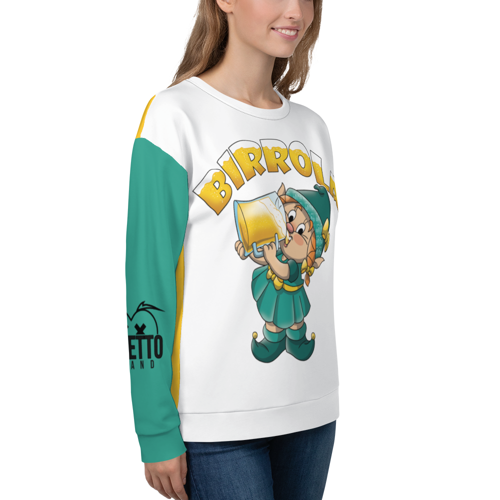 Felpa unisex Uomo/Donna BIRROLA - Gufetto Brand 