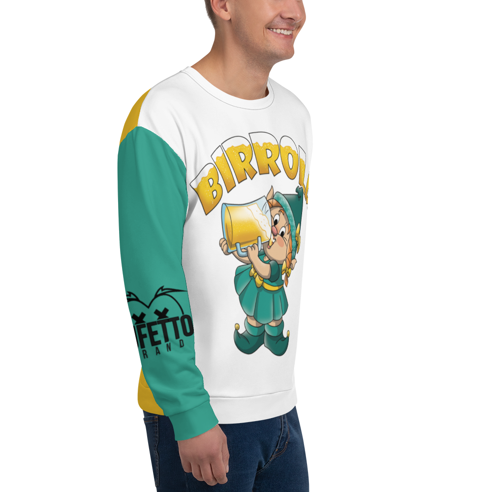 Felpa unisex Uomo/Donna BIRROLA - Gufetto Brand 