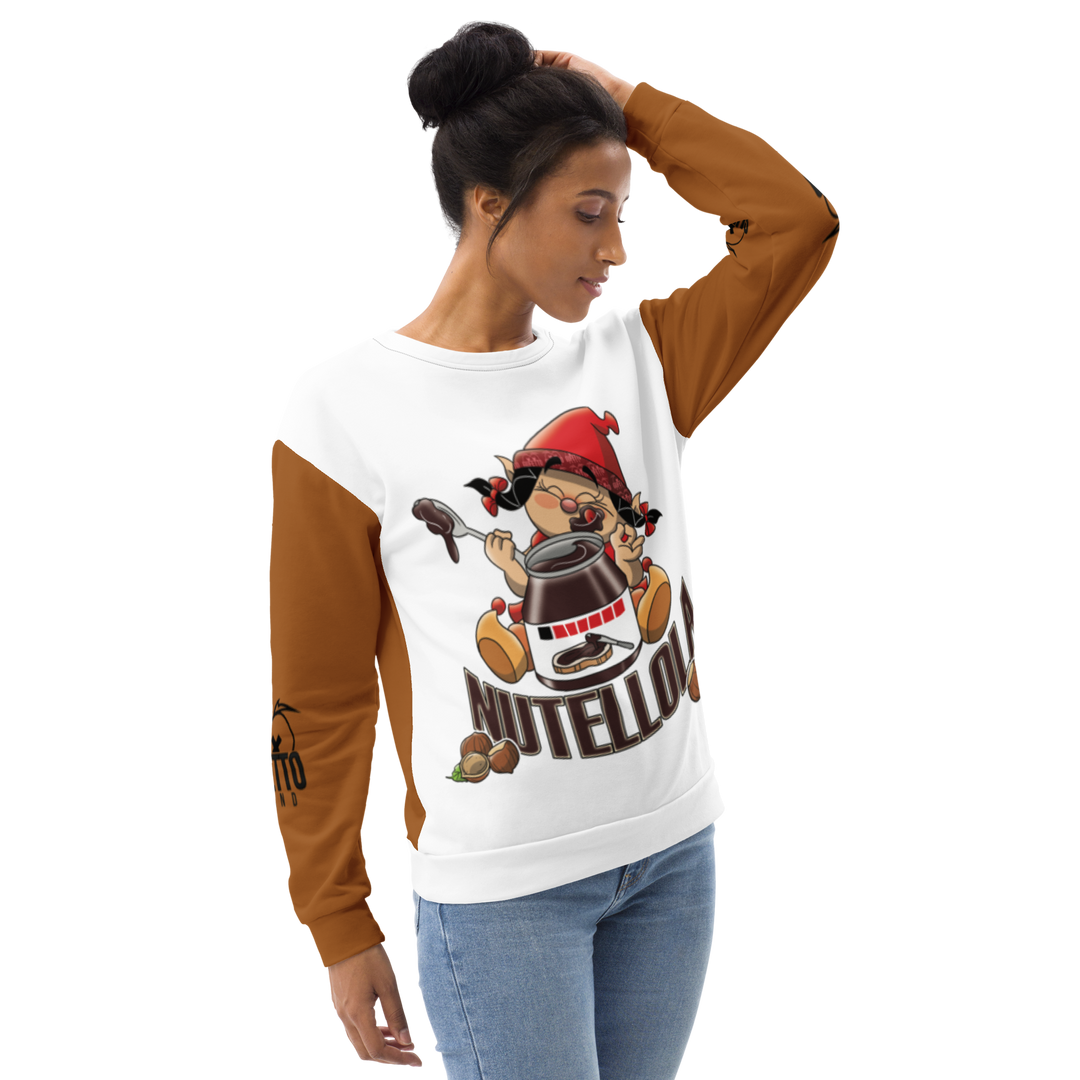 Felpa unisex Uomo/Donna NUTELLOLA - Gufetto Brand 