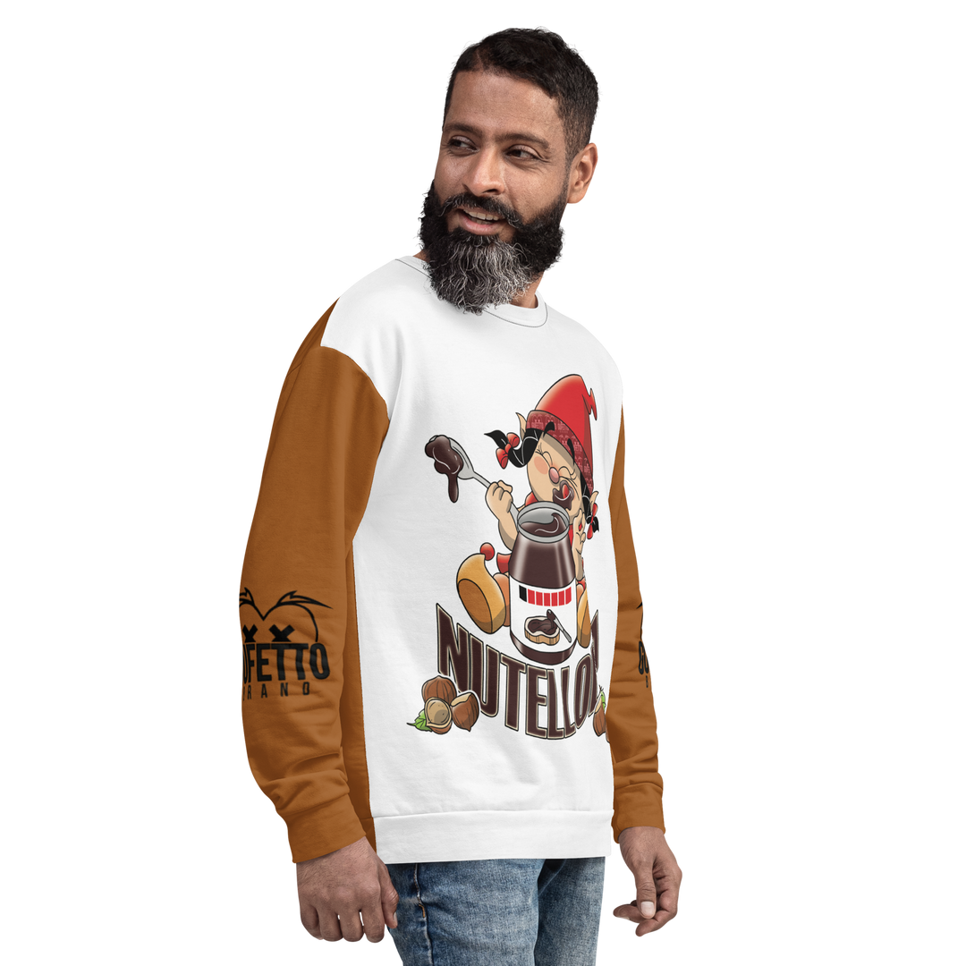 Felpa unisex Uomo/Donna NUTELLOLA - Gufetto Brand 