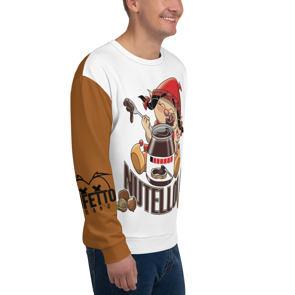 Felpa unisex Uomo/Donna NUTELLOLA - Gufetto Brand 