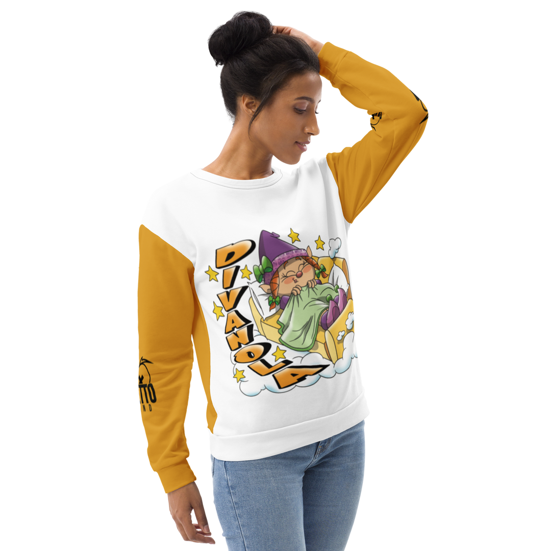 Felpa unisex Uomo/Donna DIVANOLA - Gufetto Brand 