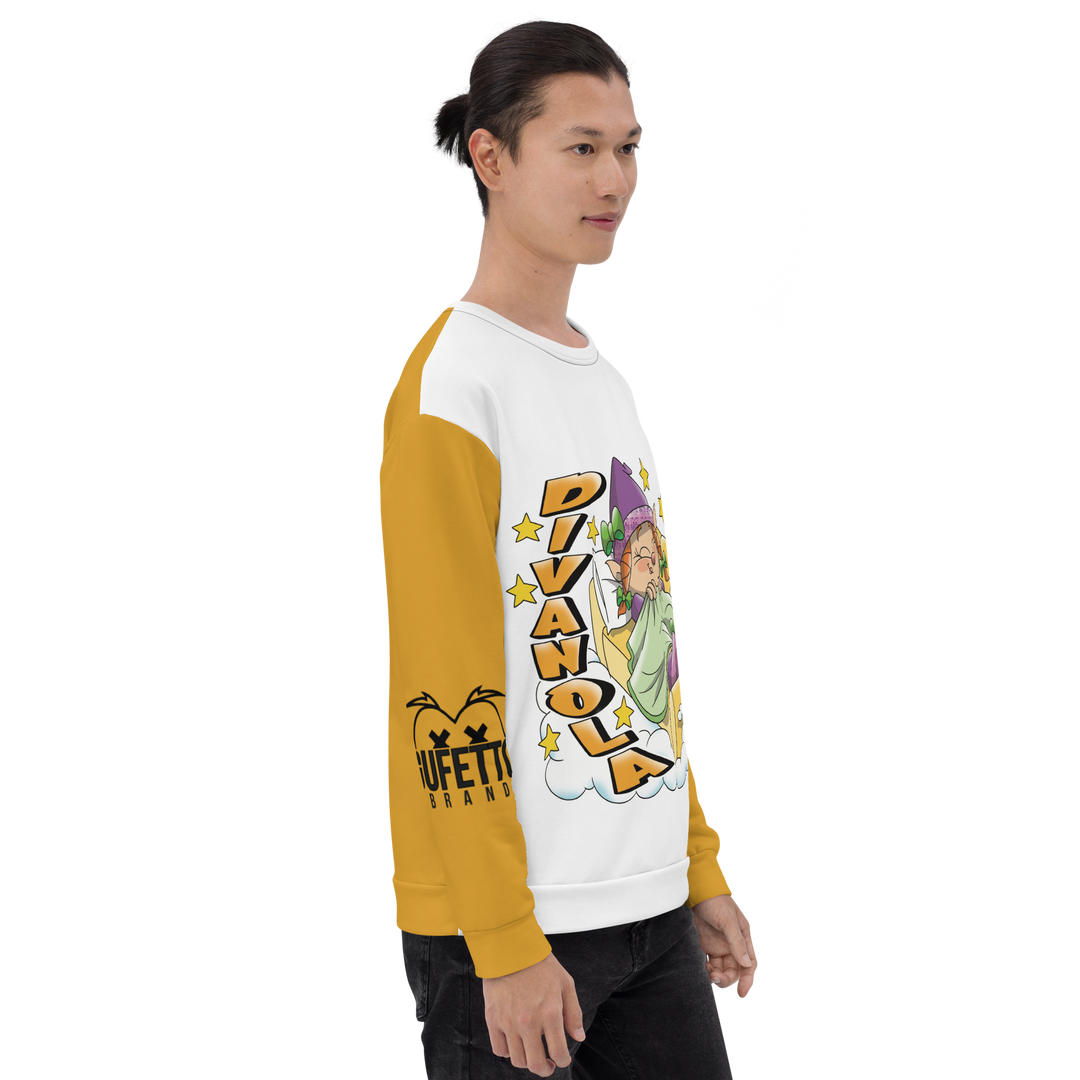 Felpa unisex Uomo/Donna DIVANOLA - Gufetto Brand 