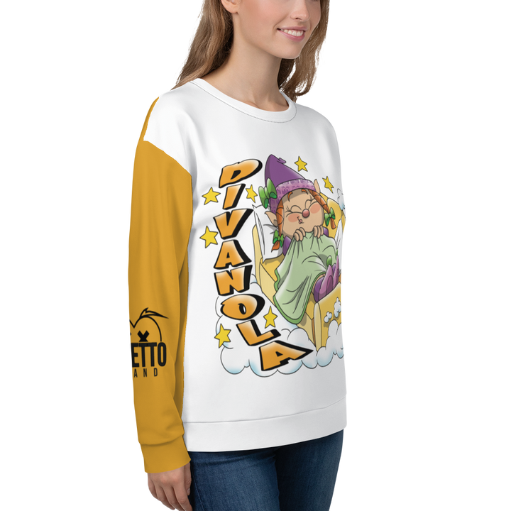 Felpa unisex Uomo/Donna DIVANOLA - Gufetto Brand 