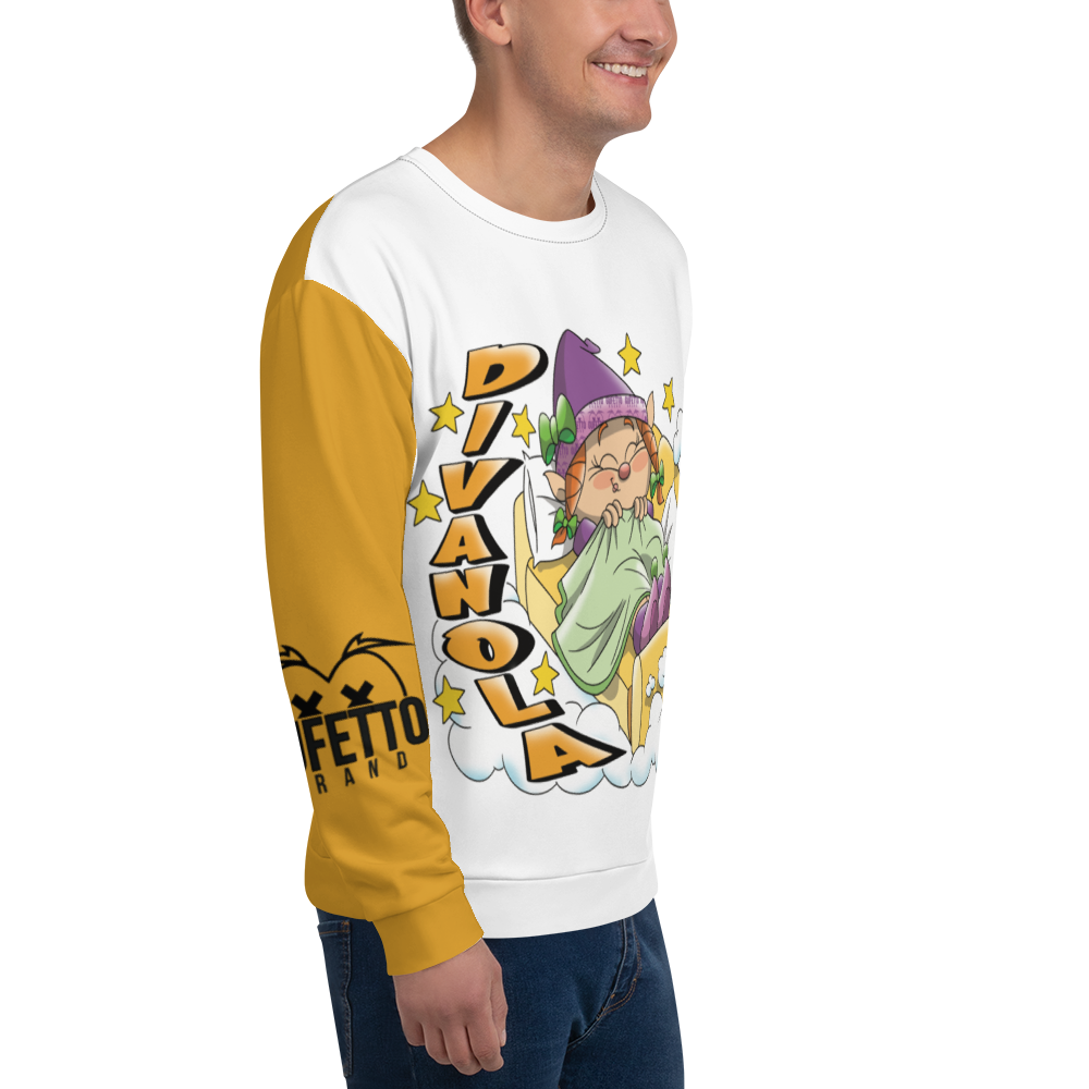 Felpa unisex Uomo/Donna DIVANOLA - Gufetto Brand 