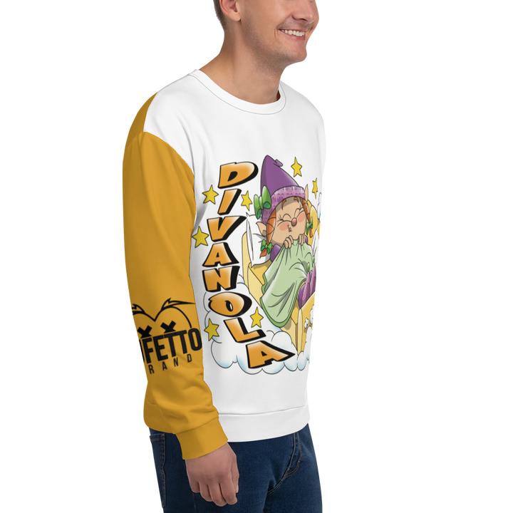 Felpa unisex Uomo/Donna DIVANOLA - Gufetto Brand 