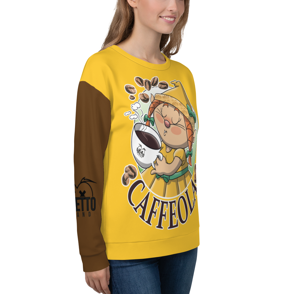 Felpa unisex Uomo/Donna CAFFEOLA - Gufetto Brand 