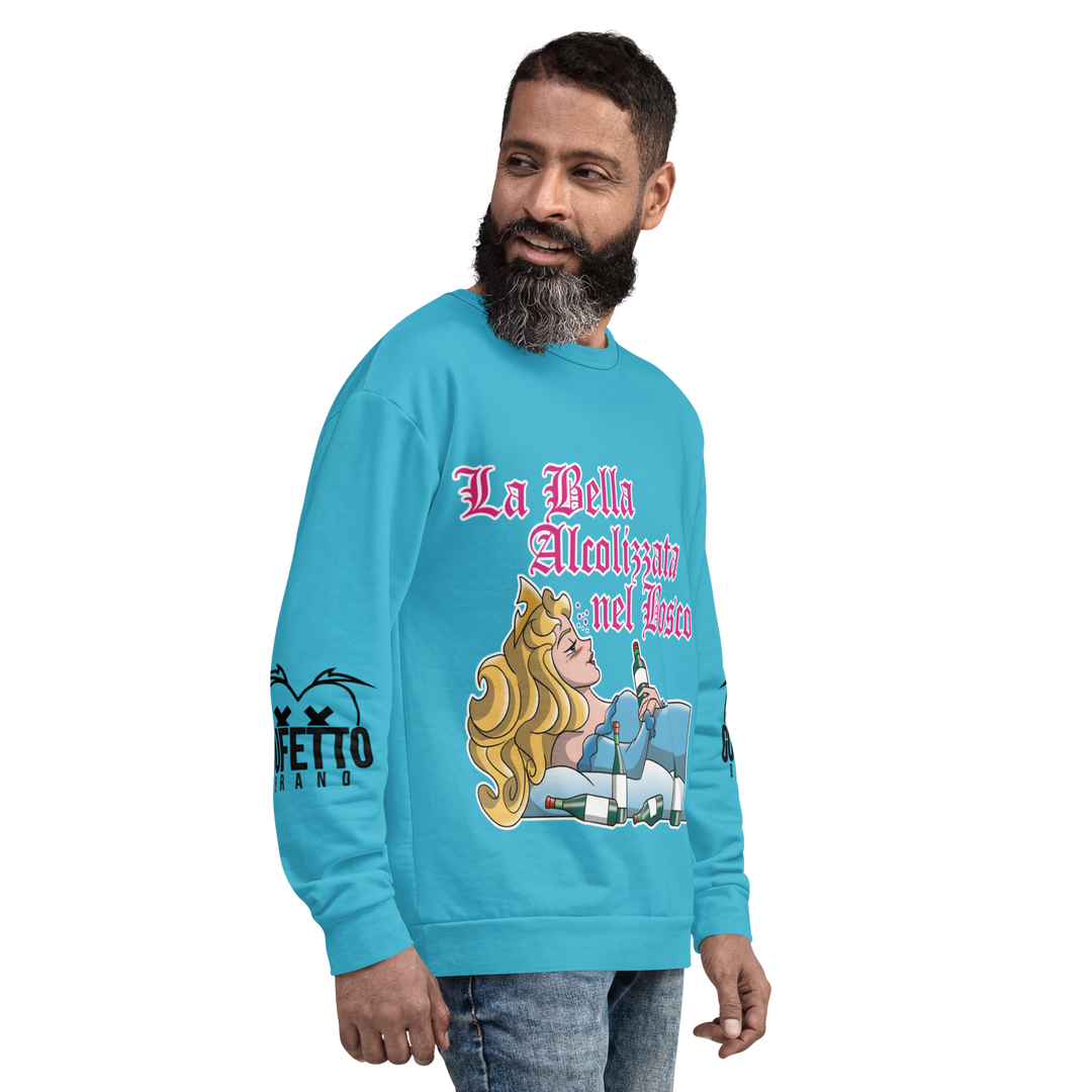 Felpa unisex Uomo/Donna LA BELLA ALCOLIZZATA - Gufetto Brand 