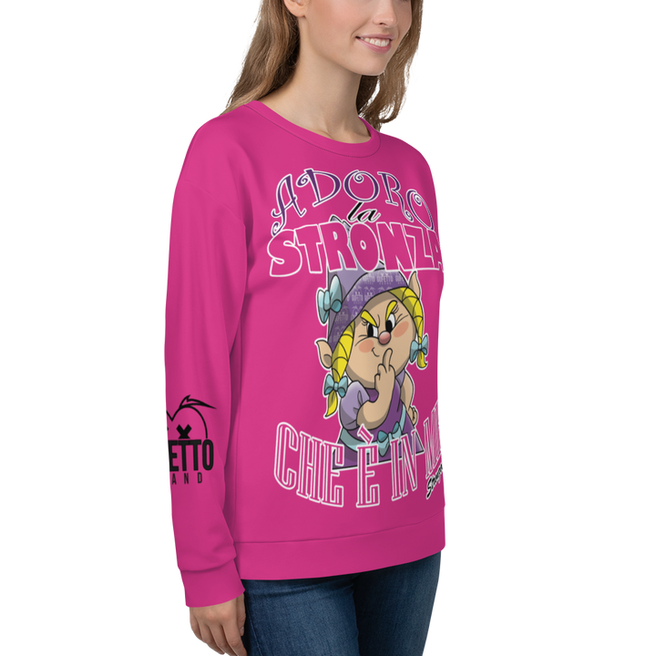 Felpa unisex Uomo/Donna STRONZOLA ADORO - Gufetto Brand 