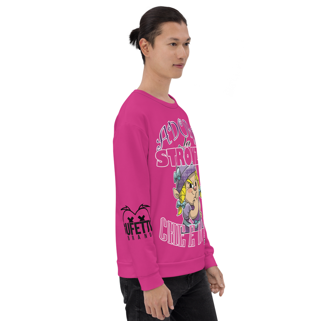 Felpa unisex Uomo/Donna STRONZOLA ADORO - Gufetto Brand 