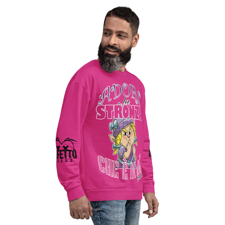 Felpa unisex Uomo/Donna STRONZOLA ADORO - Gufetto Brand 