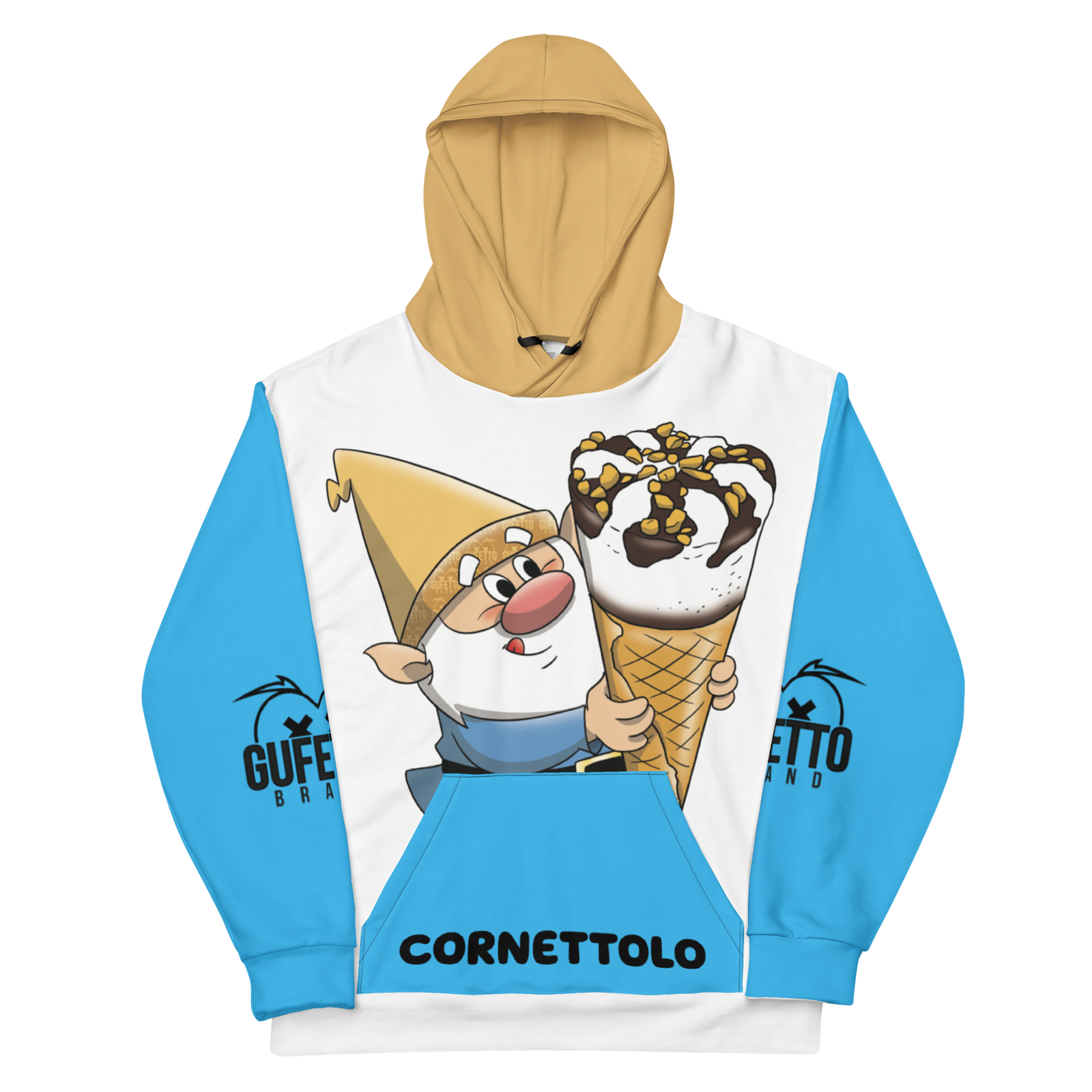 Felpa con cappuccio Uomo/Donna CORNETTOLO - Gufetto Brand 