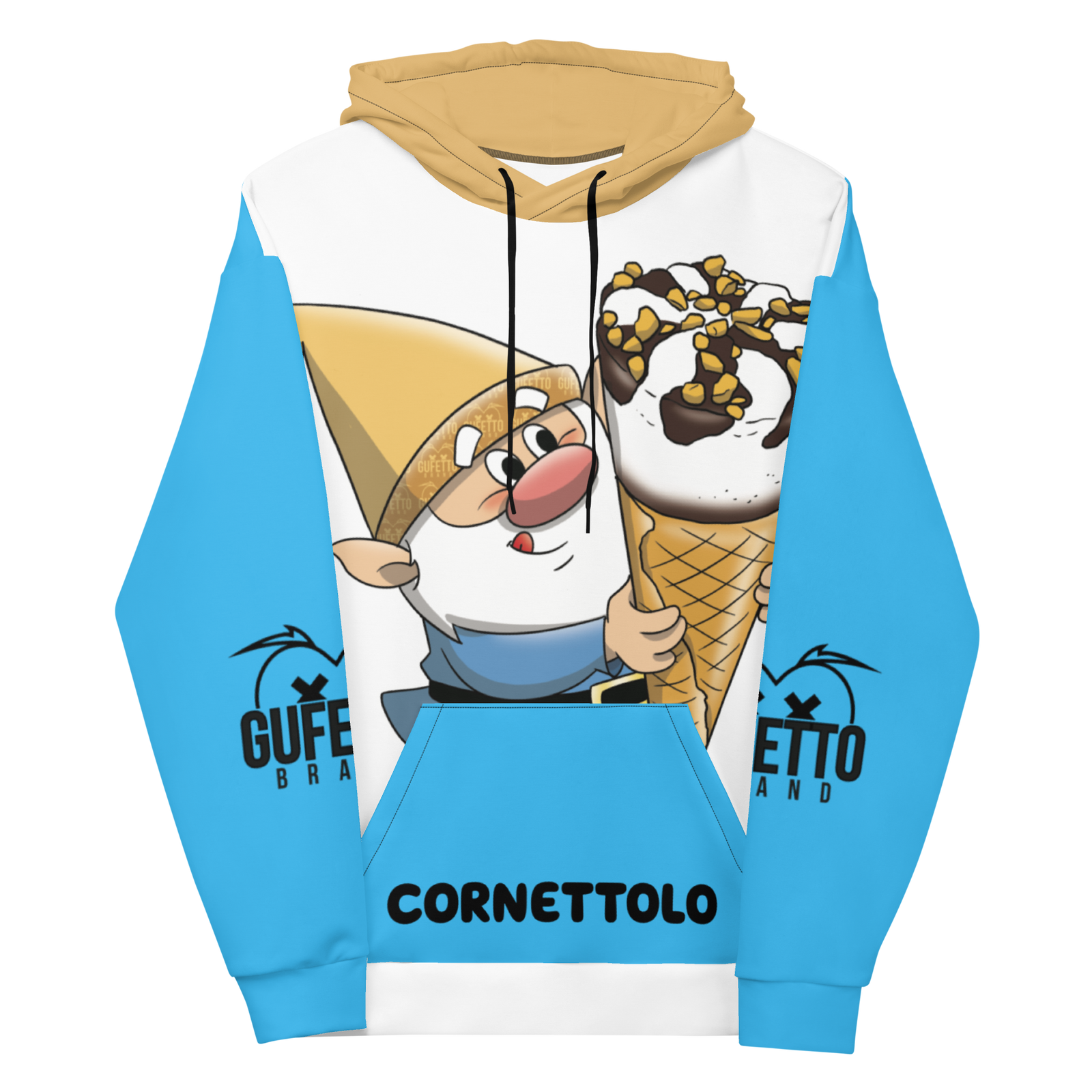 Felpa con cappuccio Uomo/Donna CORNETTOLO - Gufetto Brand 