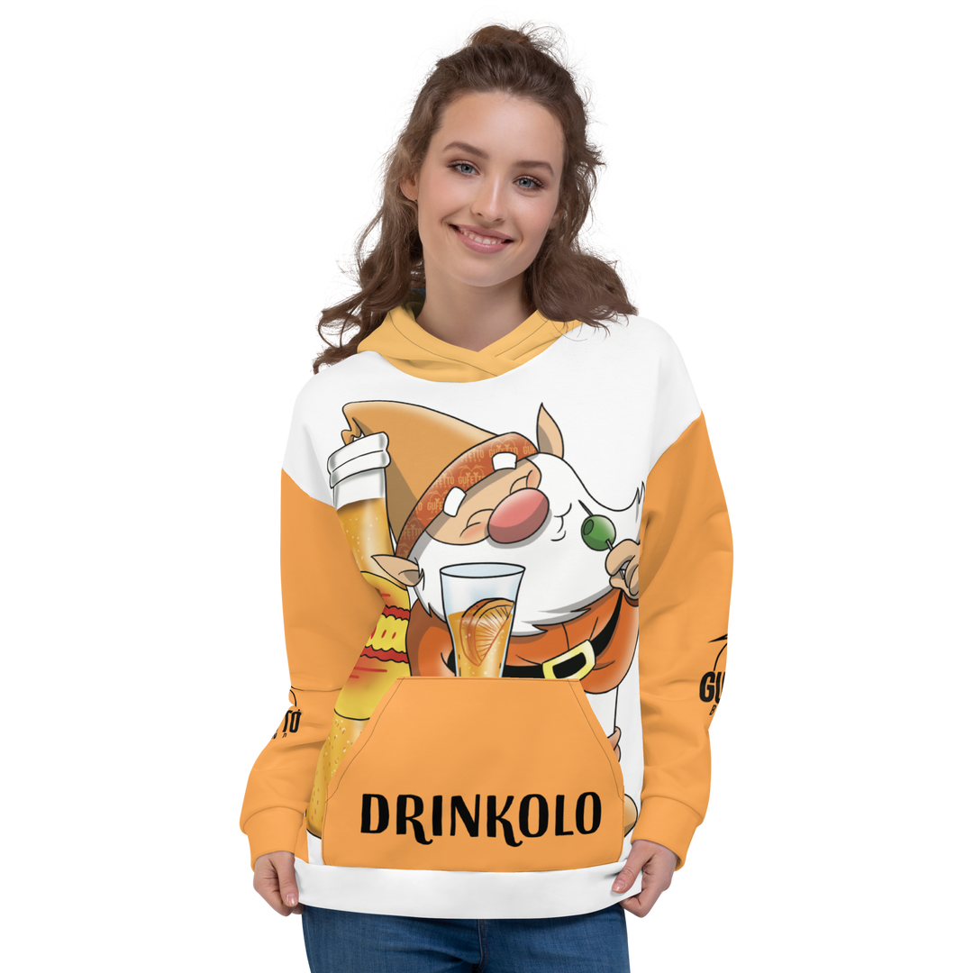 Felpa con cappuccio Uomo/Donna DRINKOLO - Gufetto Brand 