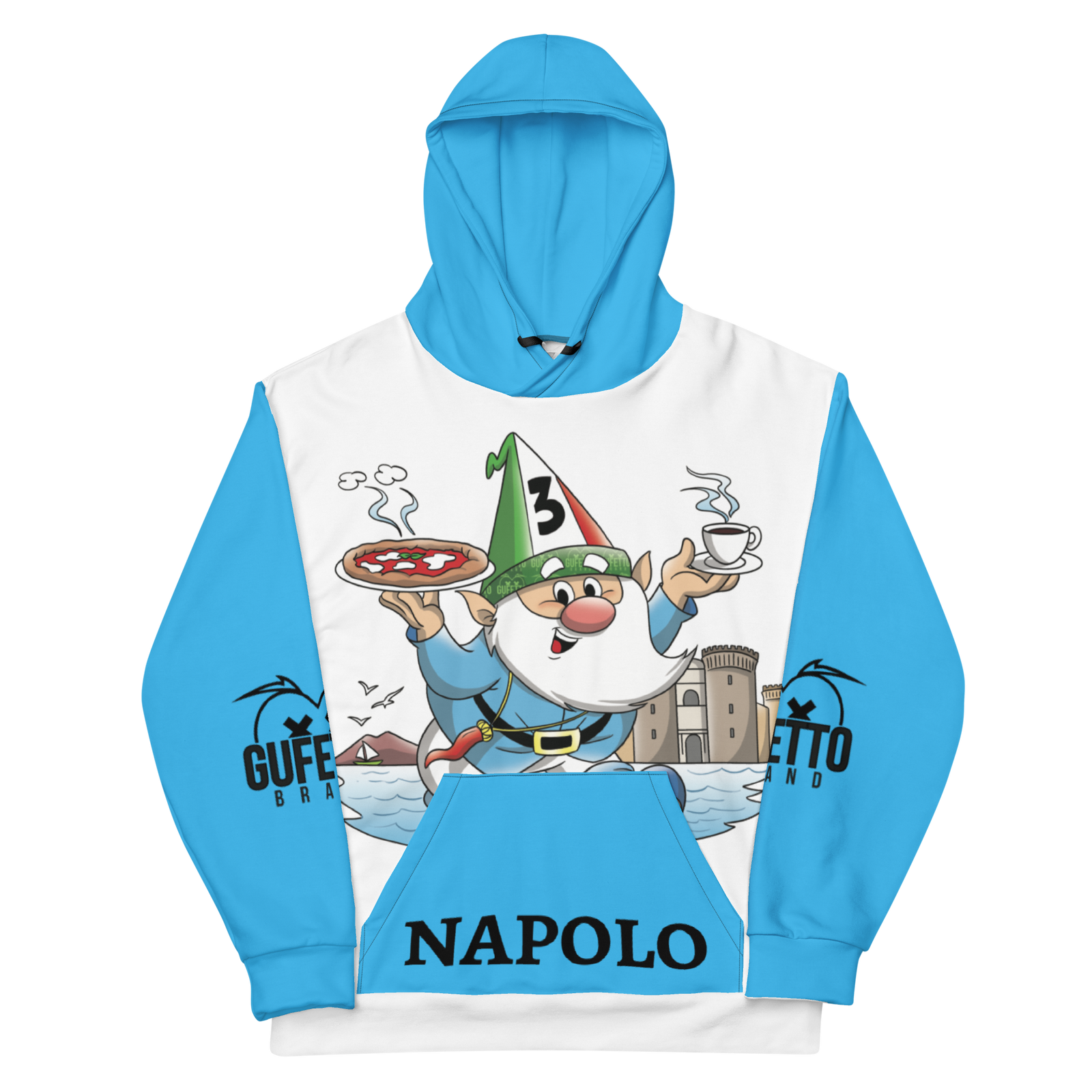 Felpa con cappuccio Uomo/Donna NAPOLO - Gufetto Brand 