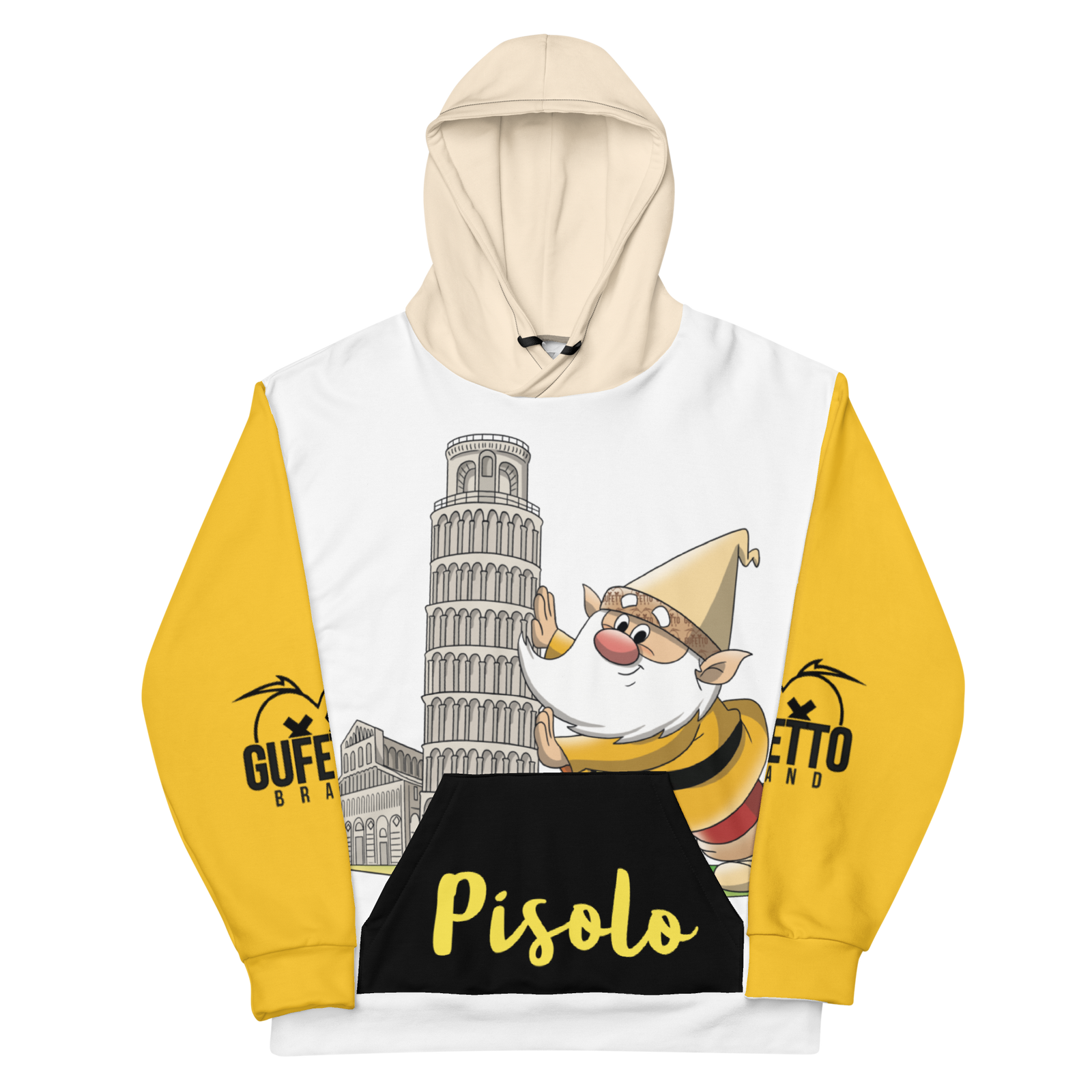 Felpa con cappuccio Unisex Uomo/Donna PISOLO - Gufetto Brand 