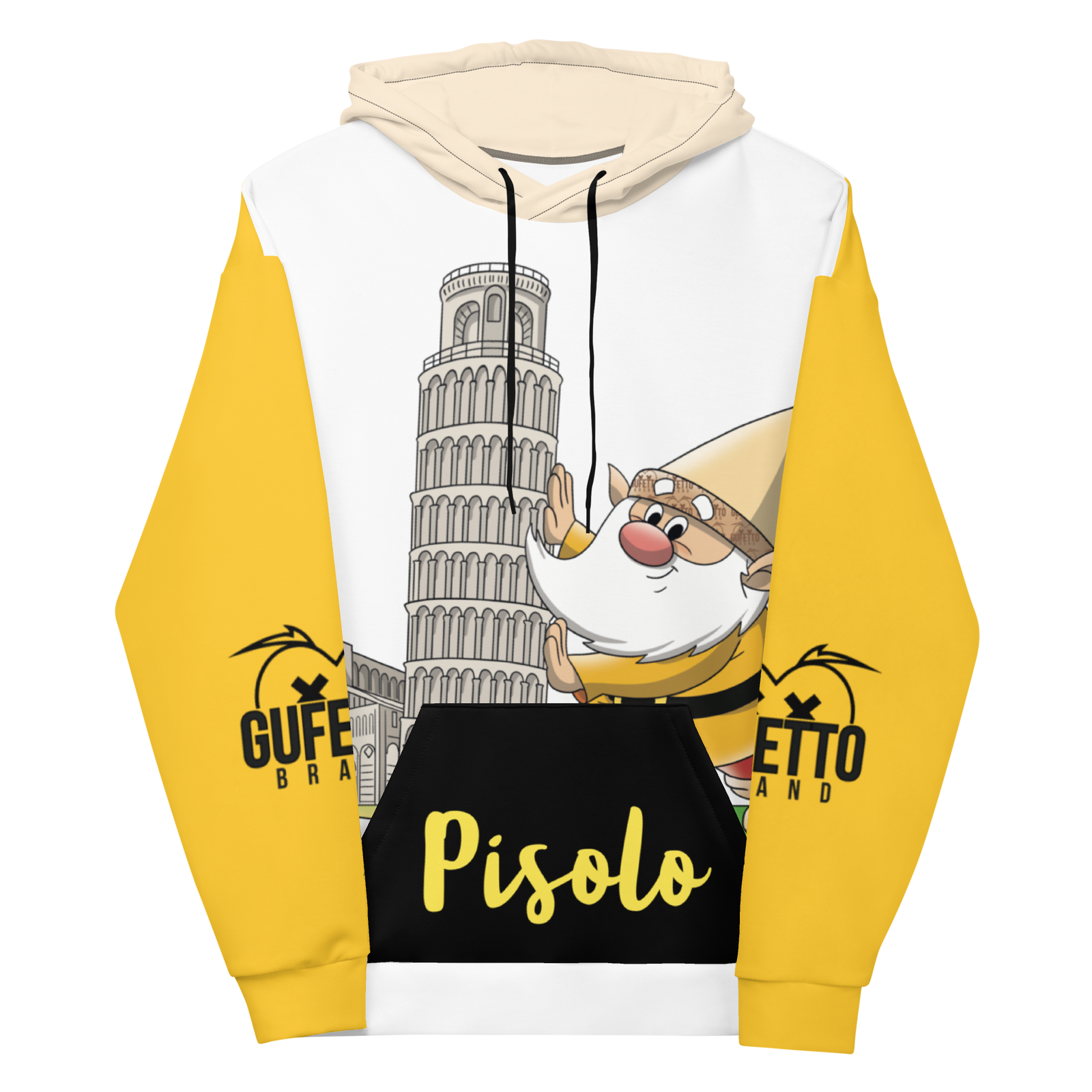 Felpa con cappuccio Unisex Uomo/Donna PISOLO - Gufetto Brand 