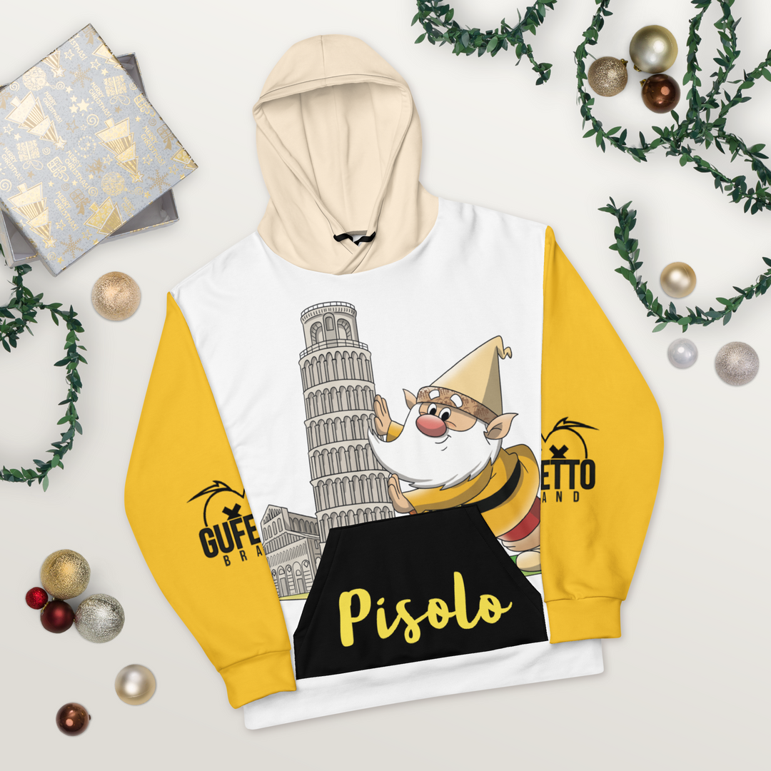 Felpa con cappuccio Unisex Uomo/Donna PISOLO - Gufetto Brand 