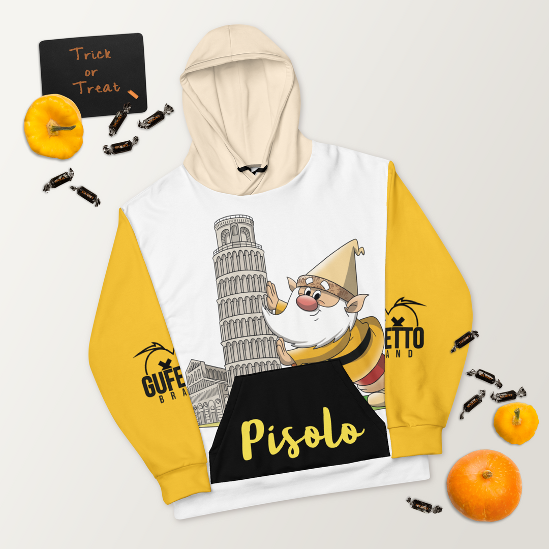 Felpa con cappuccio Unisex Uomo/Donna PISOLO - Gufetto Brand 