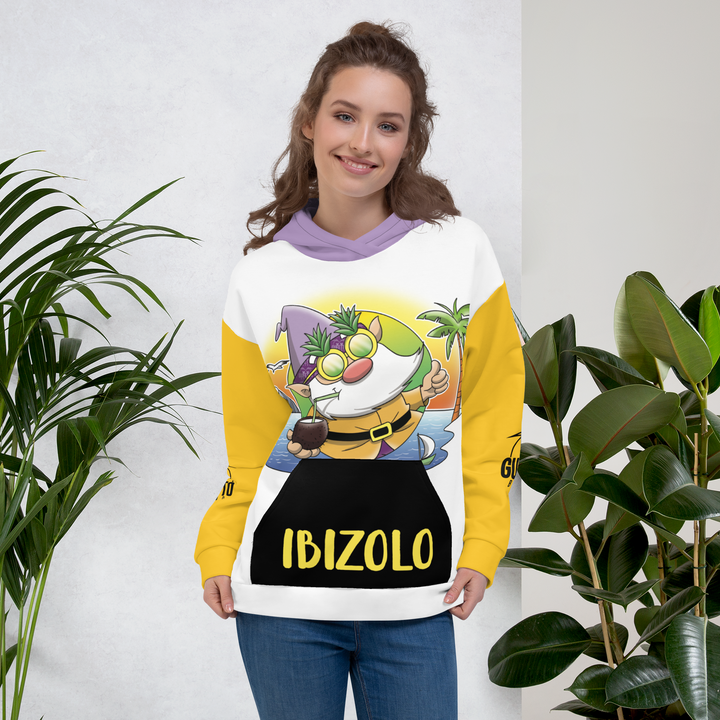 Felpa con cappuccio Unisex Uomo/Donna IBIZOLO - Gufetto Brand 