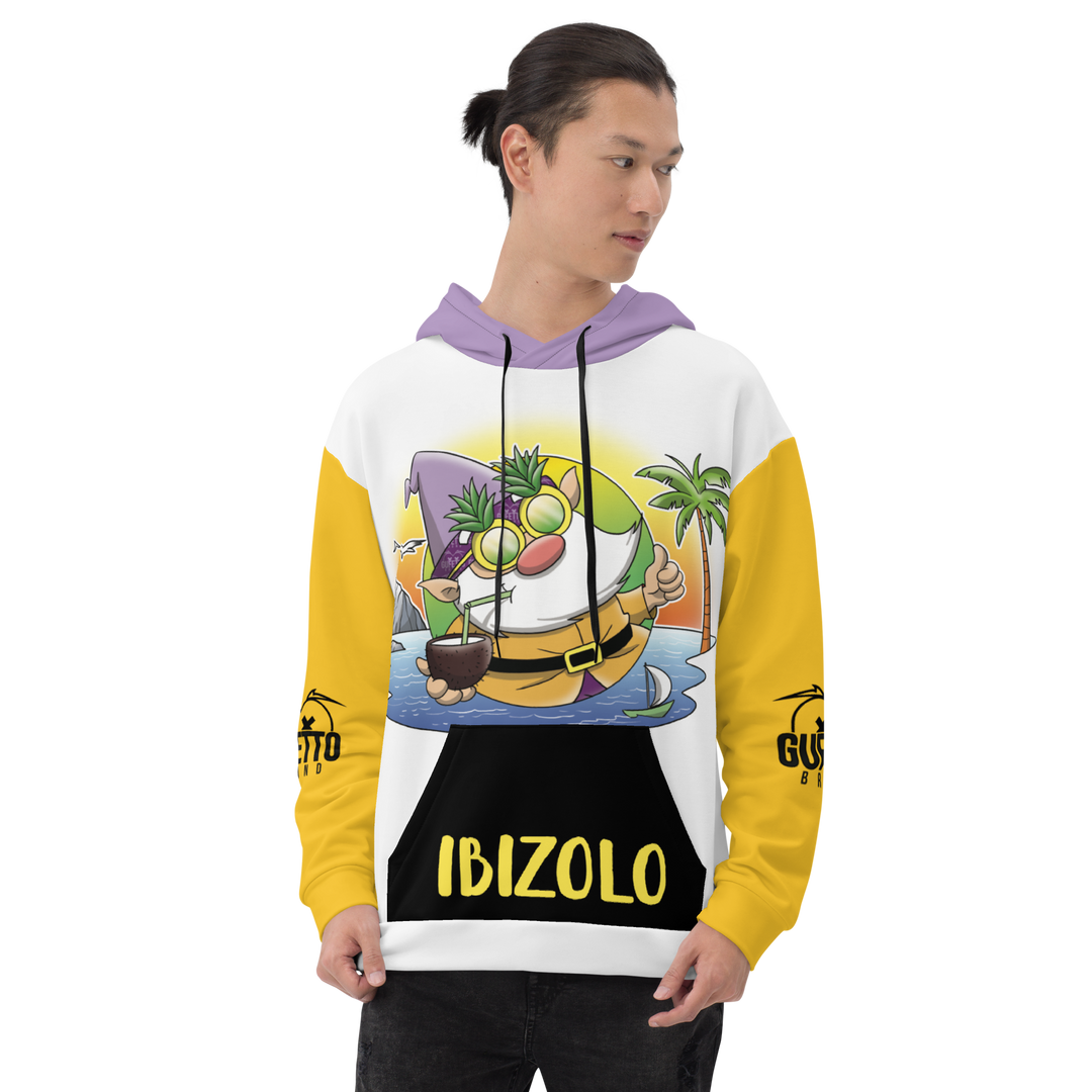 Felpa con cappuccio Unisex Uomo/Donna IBIZOLO - Gufetto Brand 