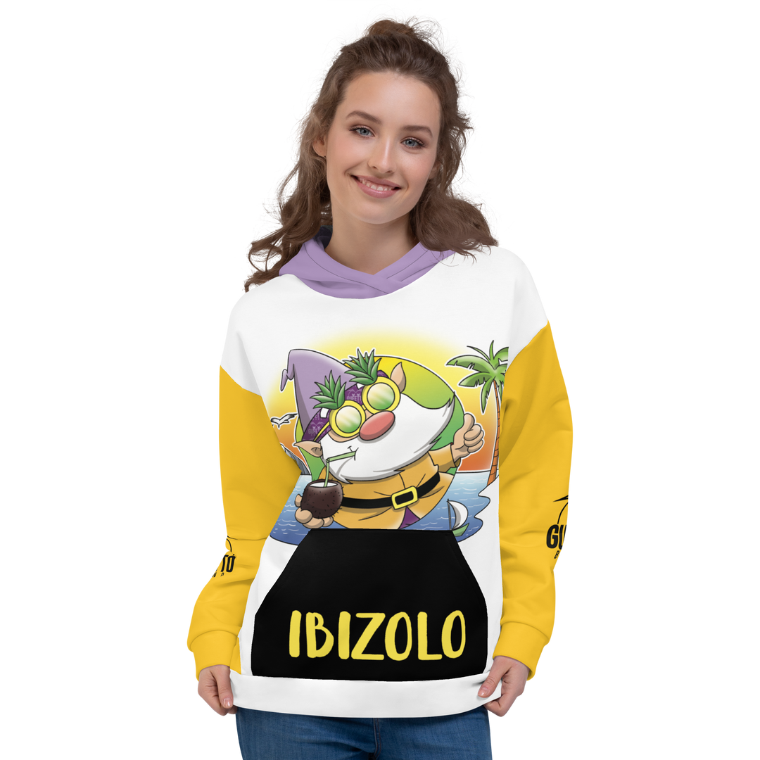 Felpa con cappuccio Unisex Uomo/Donna IBIZOLO - Gufetto Brand 