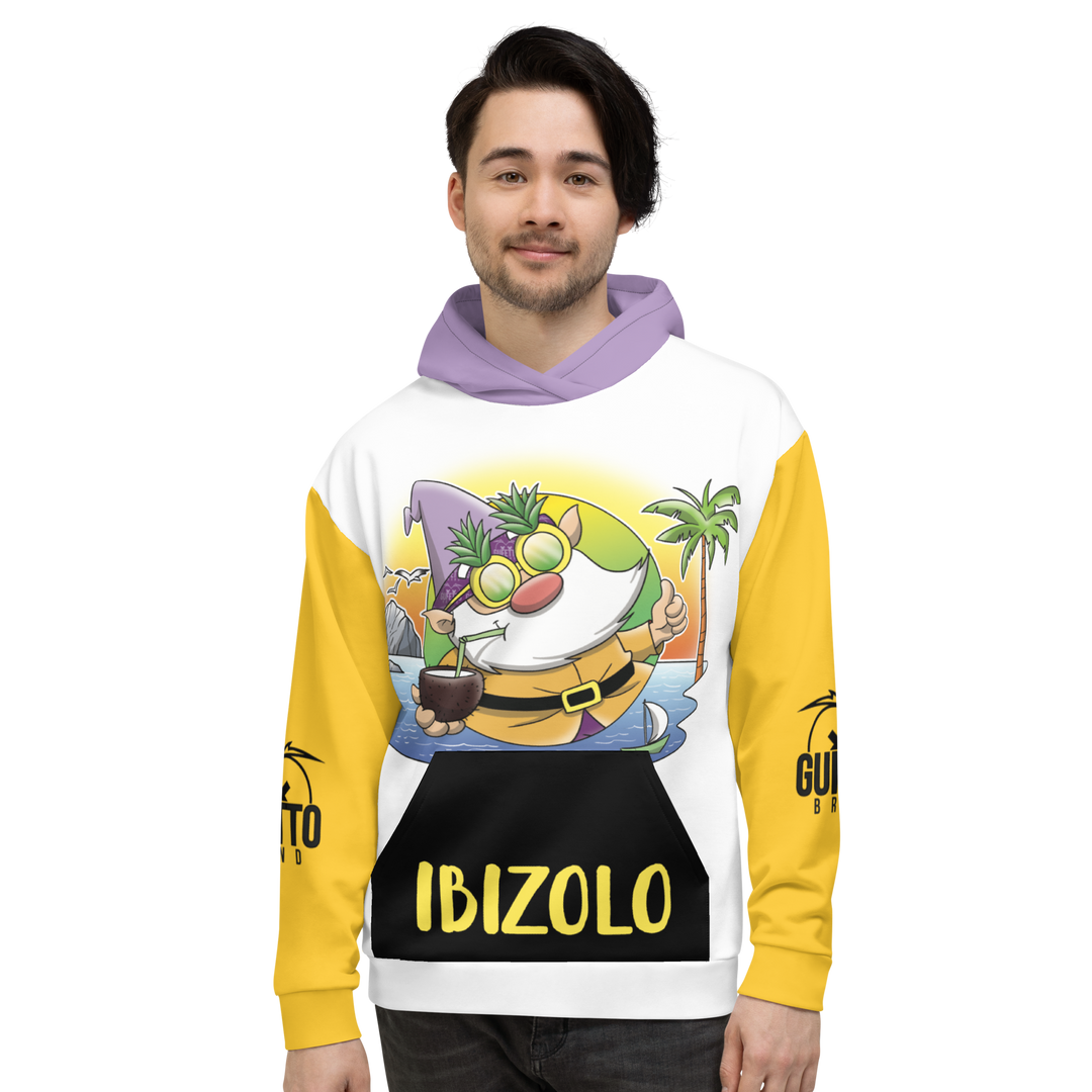 Felpa con cappuccio Unisex Uomo/Donna IBIZOLO - Gufetto Brand 