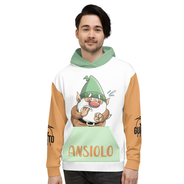 Felpa con cappuccio Unisex Uomo/Donna ANSIOLO TWO