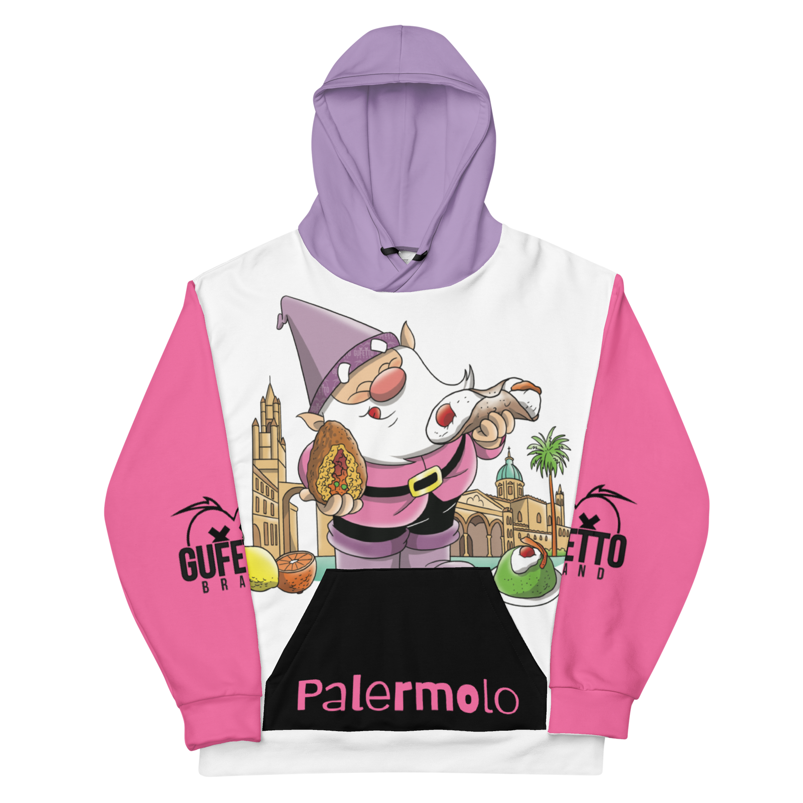 Felpa con cappuccio Unisex Uomo/Donna PALERMOLO - Gufetto Brand 