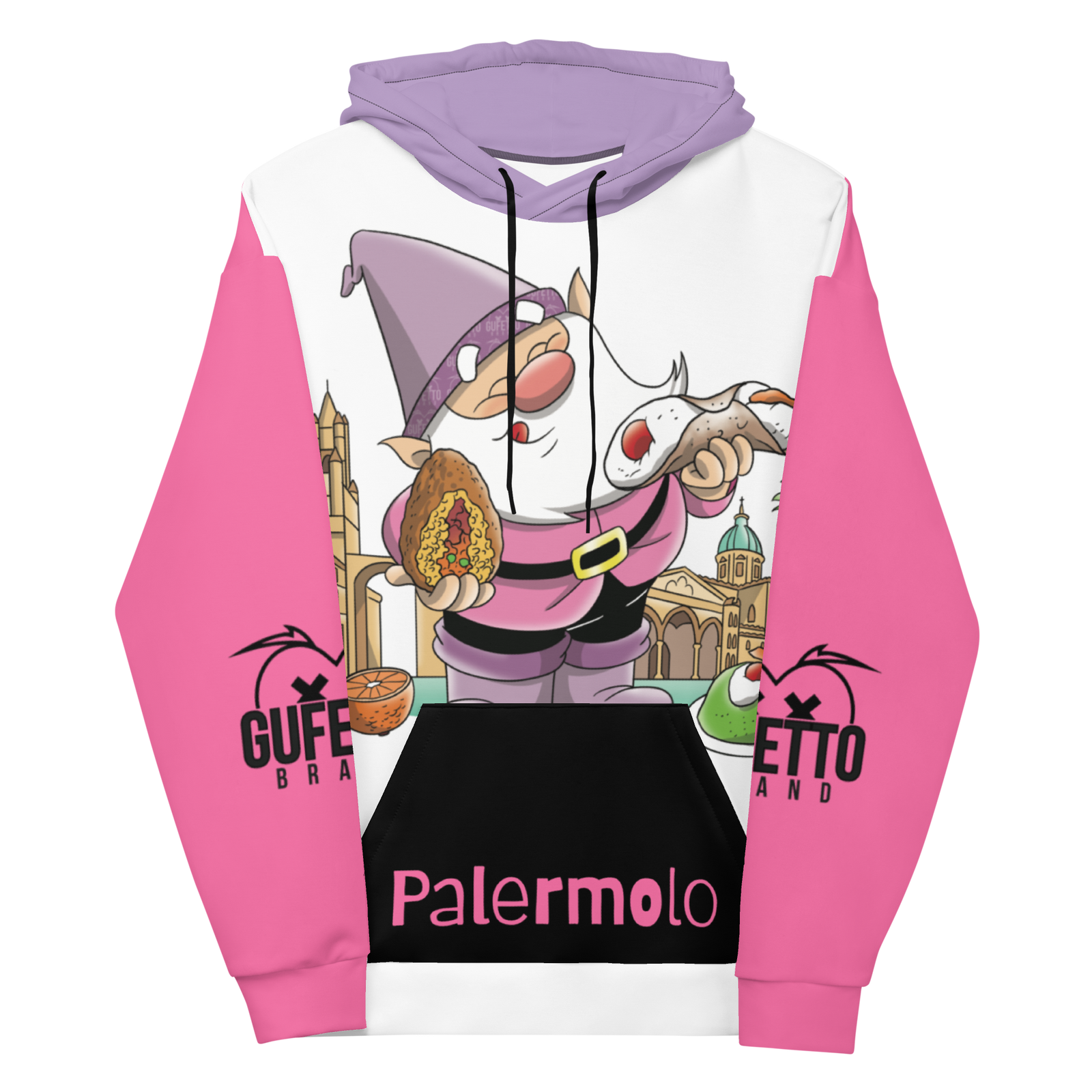 Felpa con cappuccio Unisex Uomo/Donna PALERMOLO - Gufetto Brand 