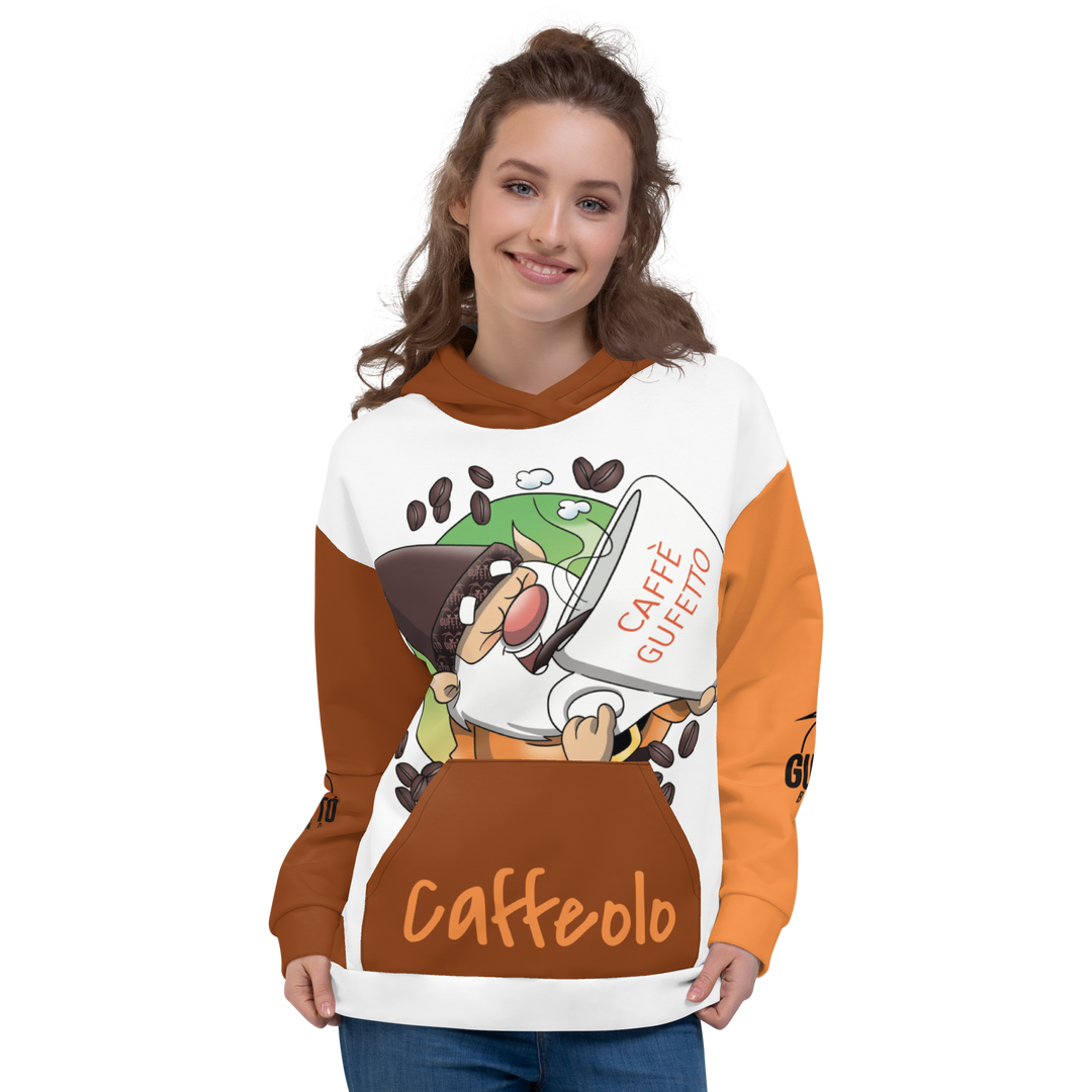 Felpa con cappuccio Uomo/Donna CAFFEOLO 2 - Gufetto Brand 