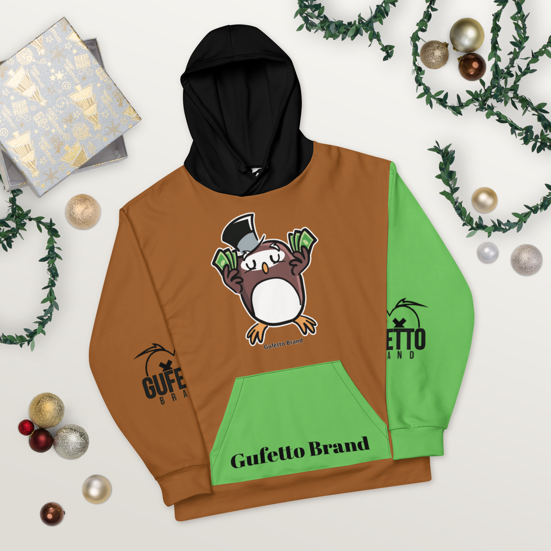 Felpa con cappuccio Uomo/Donna GUFETTO SOLDI - Gufetto Brand 