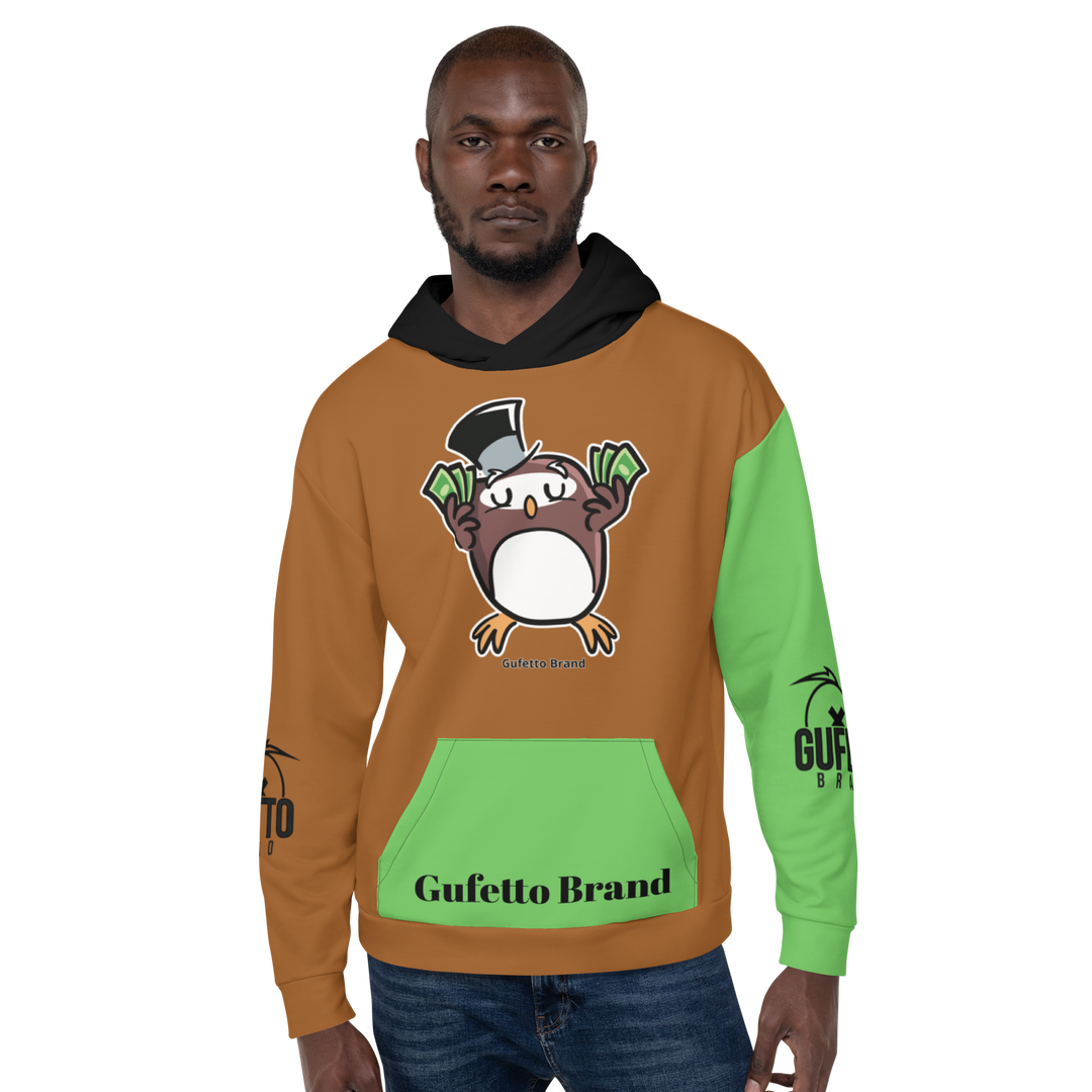 Felpa con cappuccio Uomo/Donna GUFETTO SOLDI - Gufetto Brand 