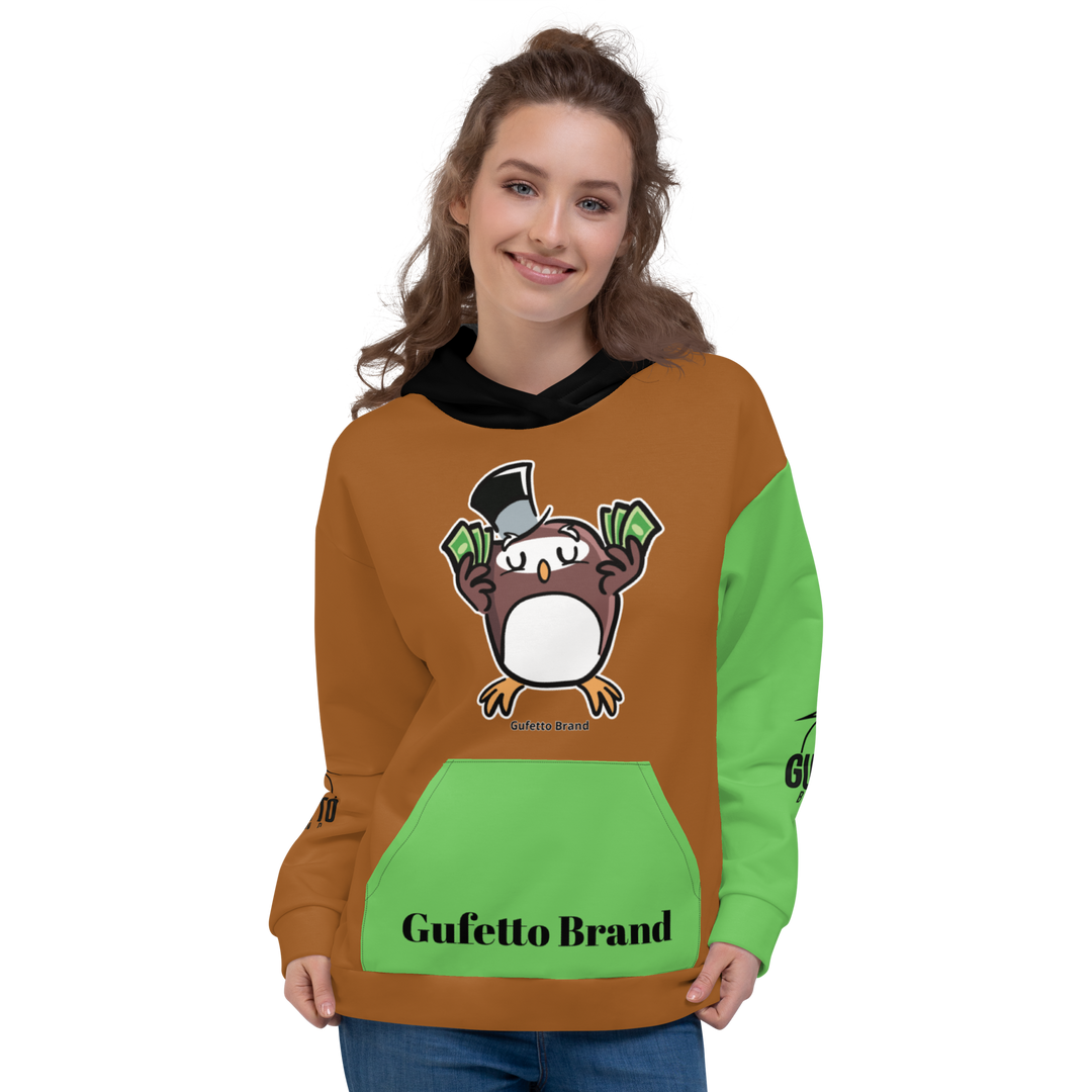 Felpa con cappuccio Uomo/Donna GUFETTO SOLDI - Gufetto Brand 