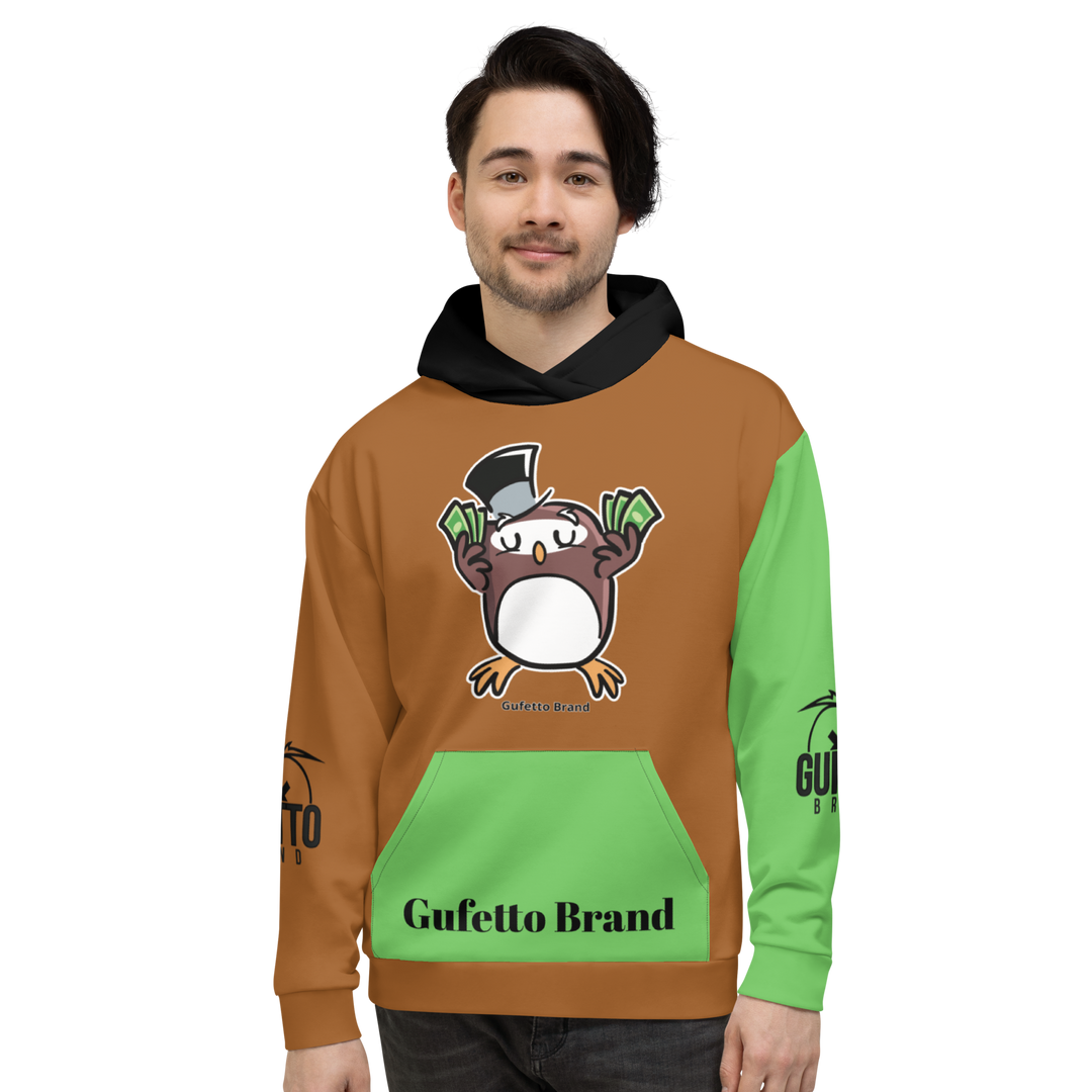 Felpa con cappuccio Uomo/Donna GUFETTO SOLDI - Gufetto Brand 
