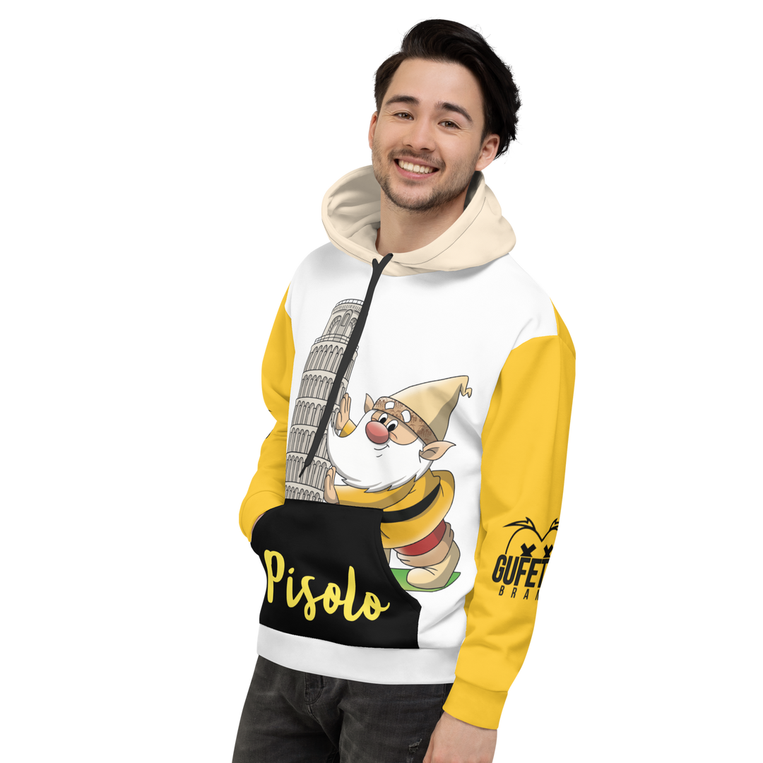 Felpa con cappuccio Unisex Uomo/Donna PISOLO - Gufetto Brand 