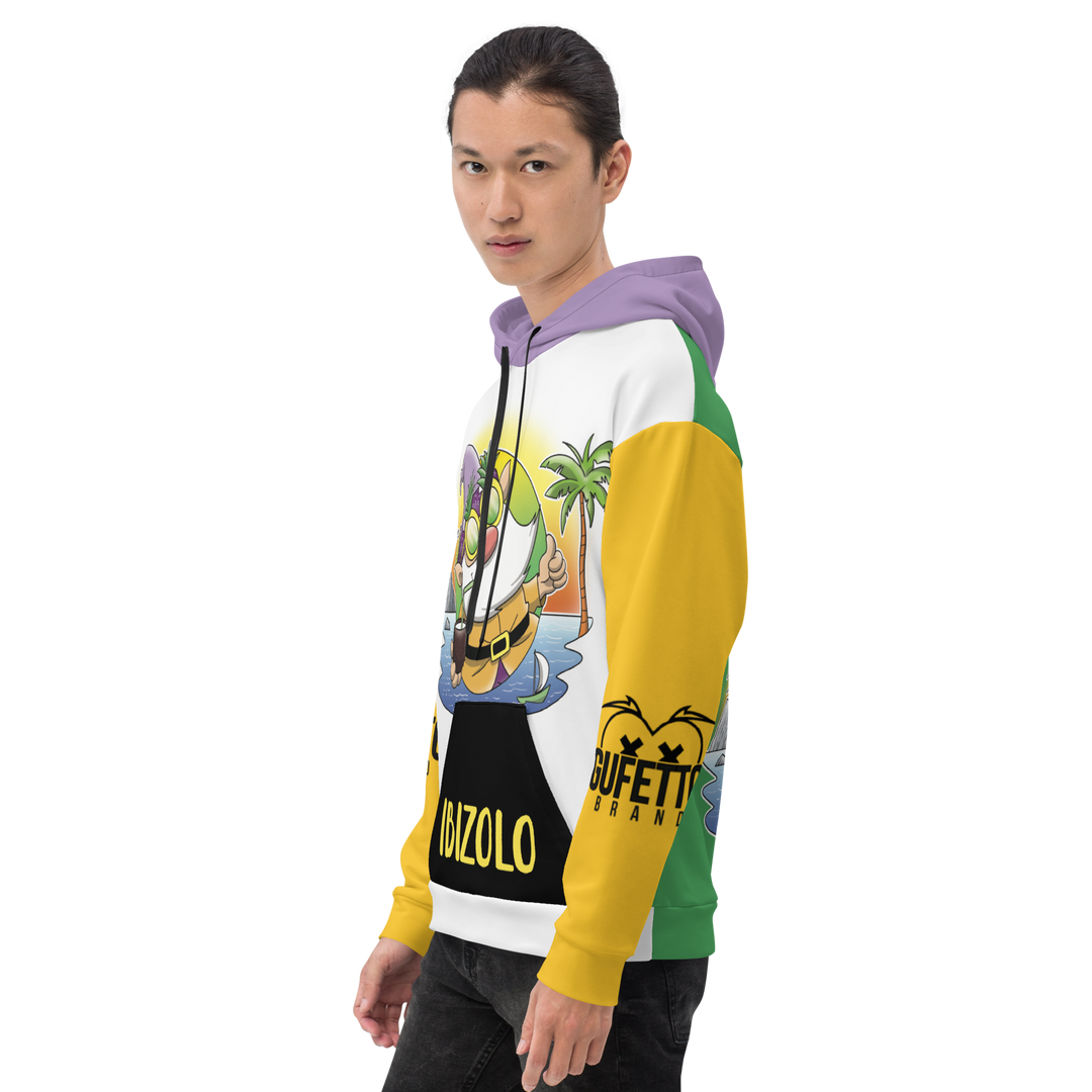 Felpa con cappuccio Unisex Uomo/Donna IBIZOLO - Gufetto Brand 
