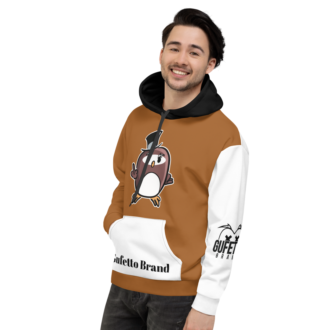 Felpa con cappuccio Uomo/Donna GUFETTO FUCK - Gufetto Brand 