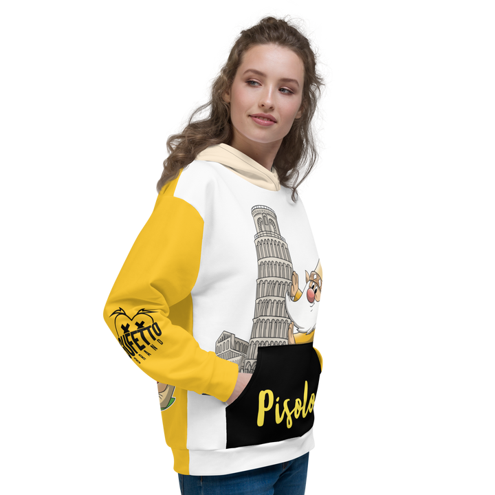 Felpa con cappuccio Unisex Uomo/Donna PISOLO - Gufetto Brand 