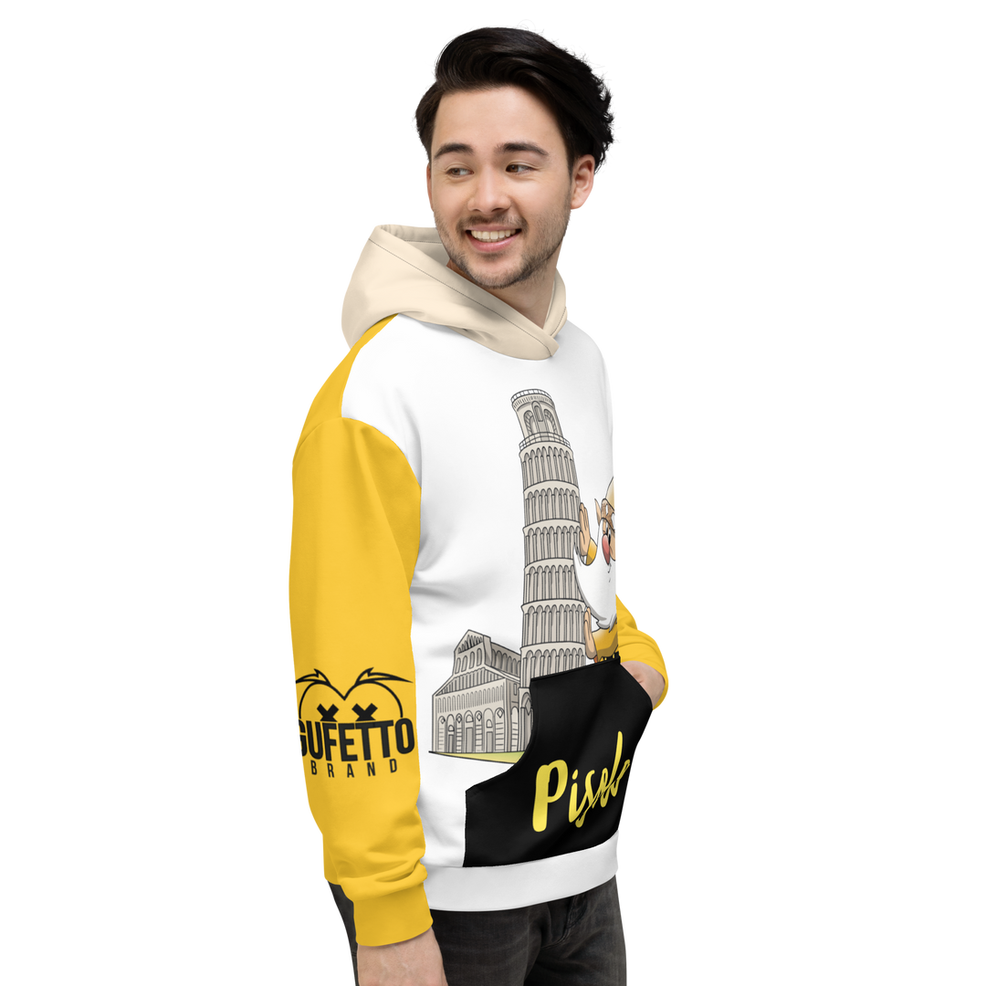 Felpa con cappuccio Unisex Uomo/Donna PISOLO - Gufetto Brand 