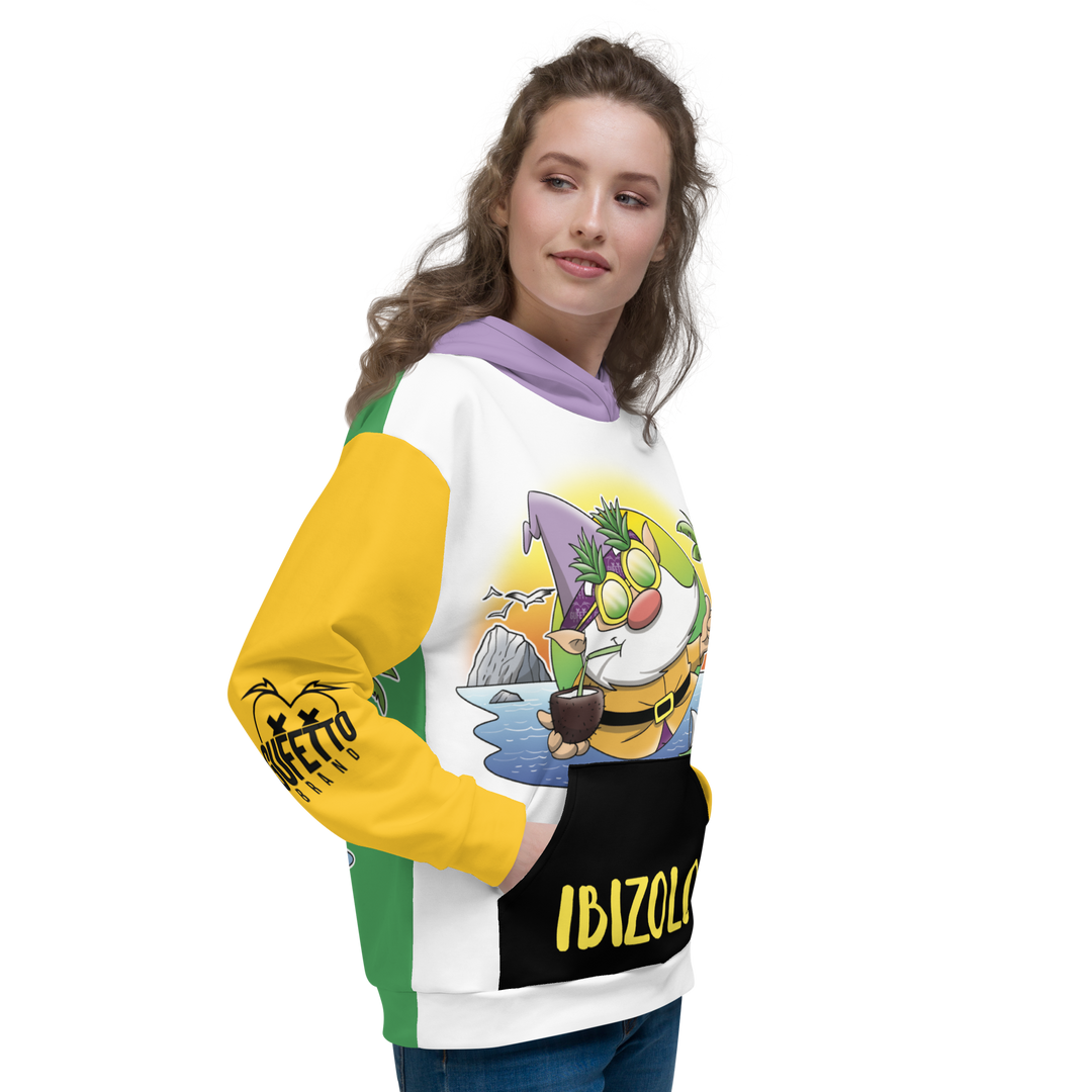 Felpa con cappuccio Unisex Uomo/Donna IBIZOLO - Gufetto Brand 