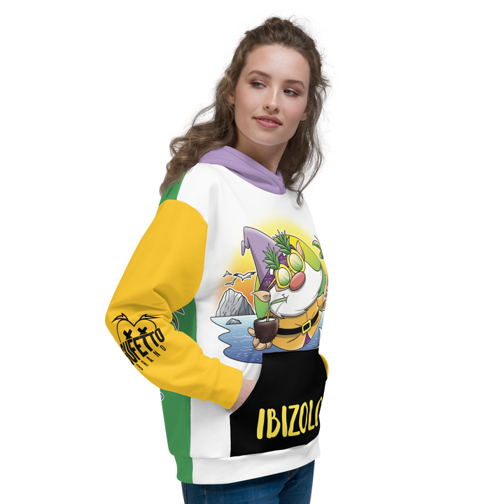 Felpa con cappuccio Unisex Uomo/Donna IBIZOLO - Gufetto Brand 