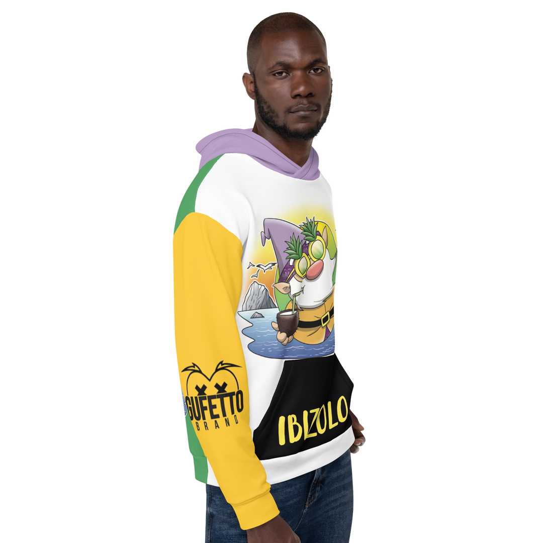 Felpa con cappuccio Unisex Uomo/Donna IBIZOLO - Gufetto Brand 