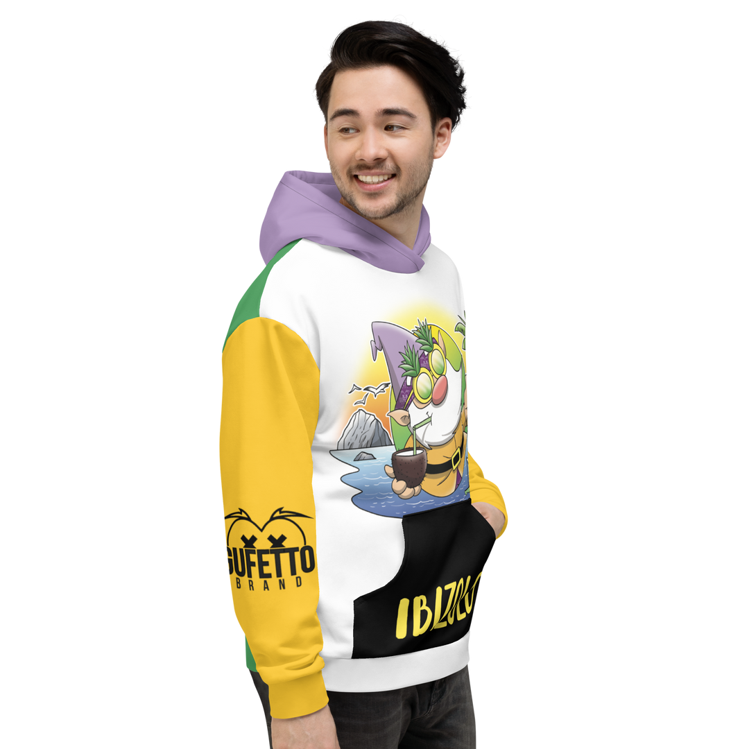 Felpa con cappuccio Unisex Uomo/Donna IBIZOLO - Gufetto Brand 