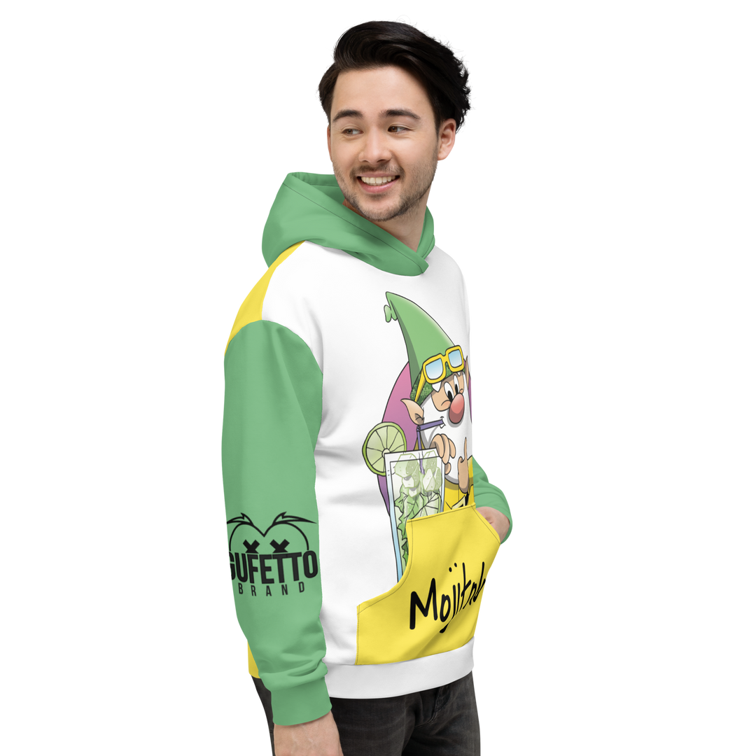 Felpa con cappuccio Uomo/Donna MOJITOLO 2 - Gufetto Brand 