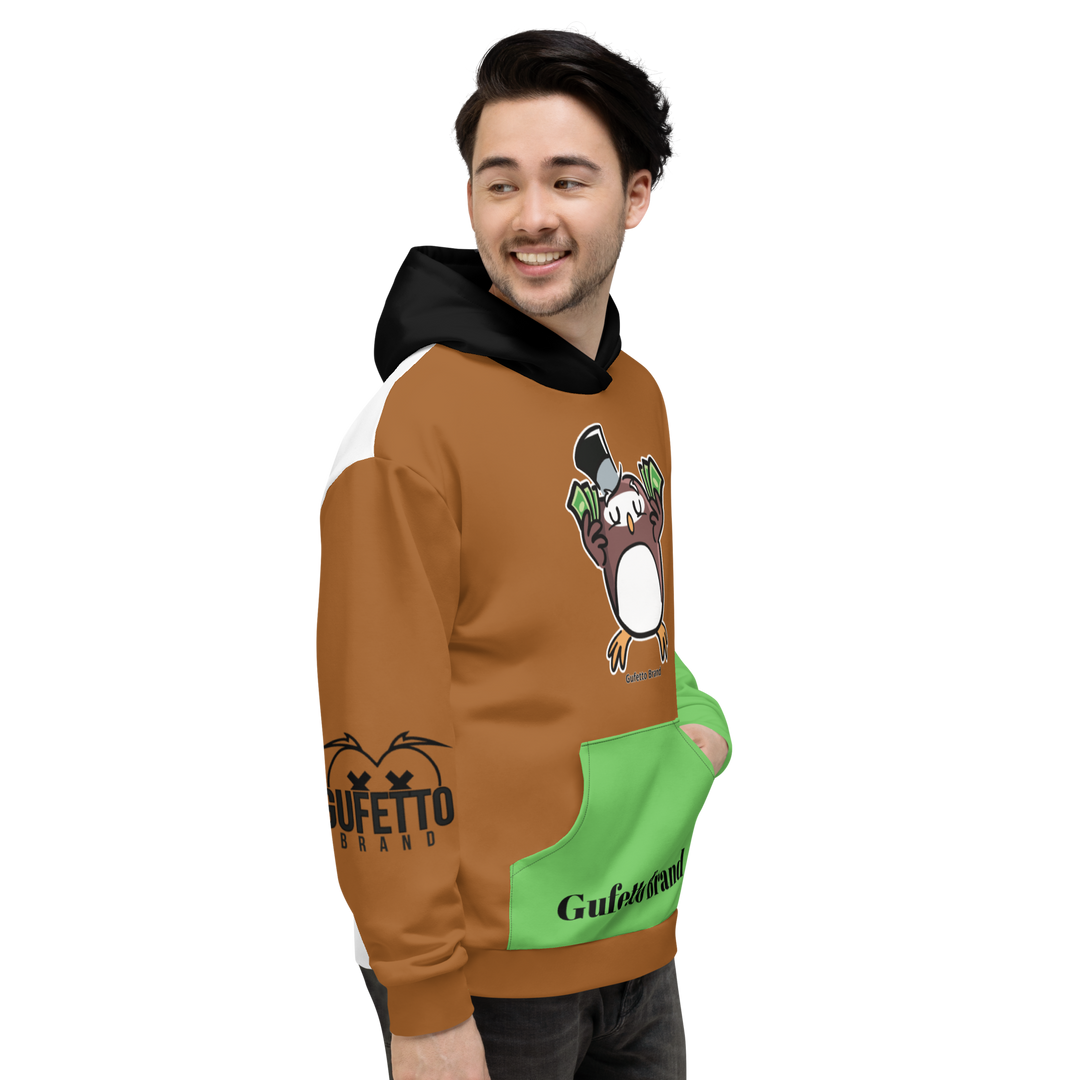Felpa con cappuccio Uomo/Donna GUFETTO SOLDI - Gufetto Brand 