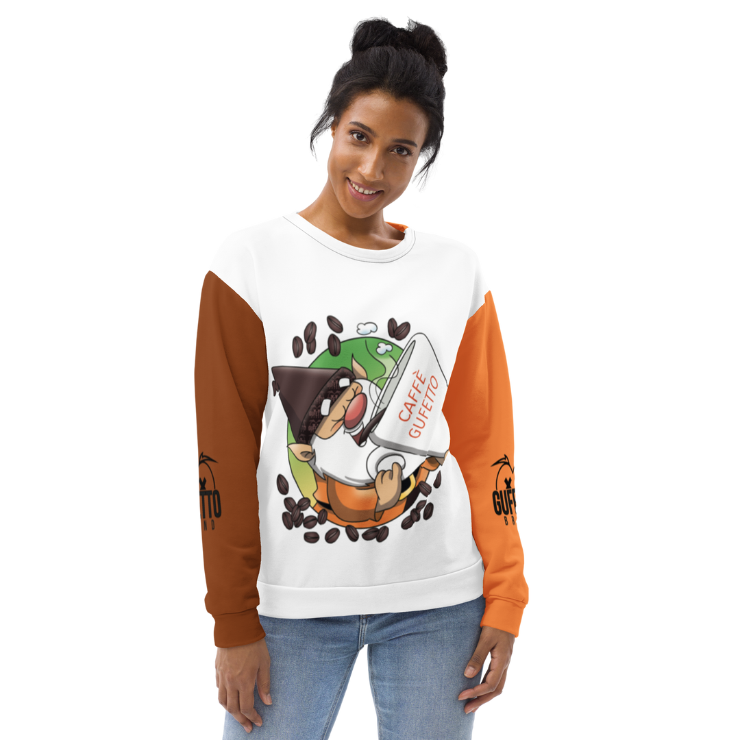 Felpa unisex Uomo/Donna CAFFEOLO 2 - Gufetto Brand 