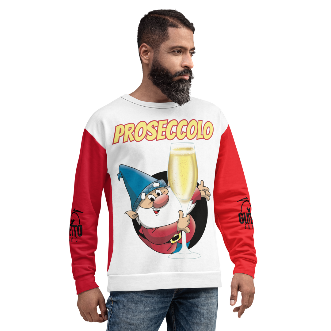 Felpa unisex Uomo/Donna PROSECCOLO NEW - Gufetto Brand 